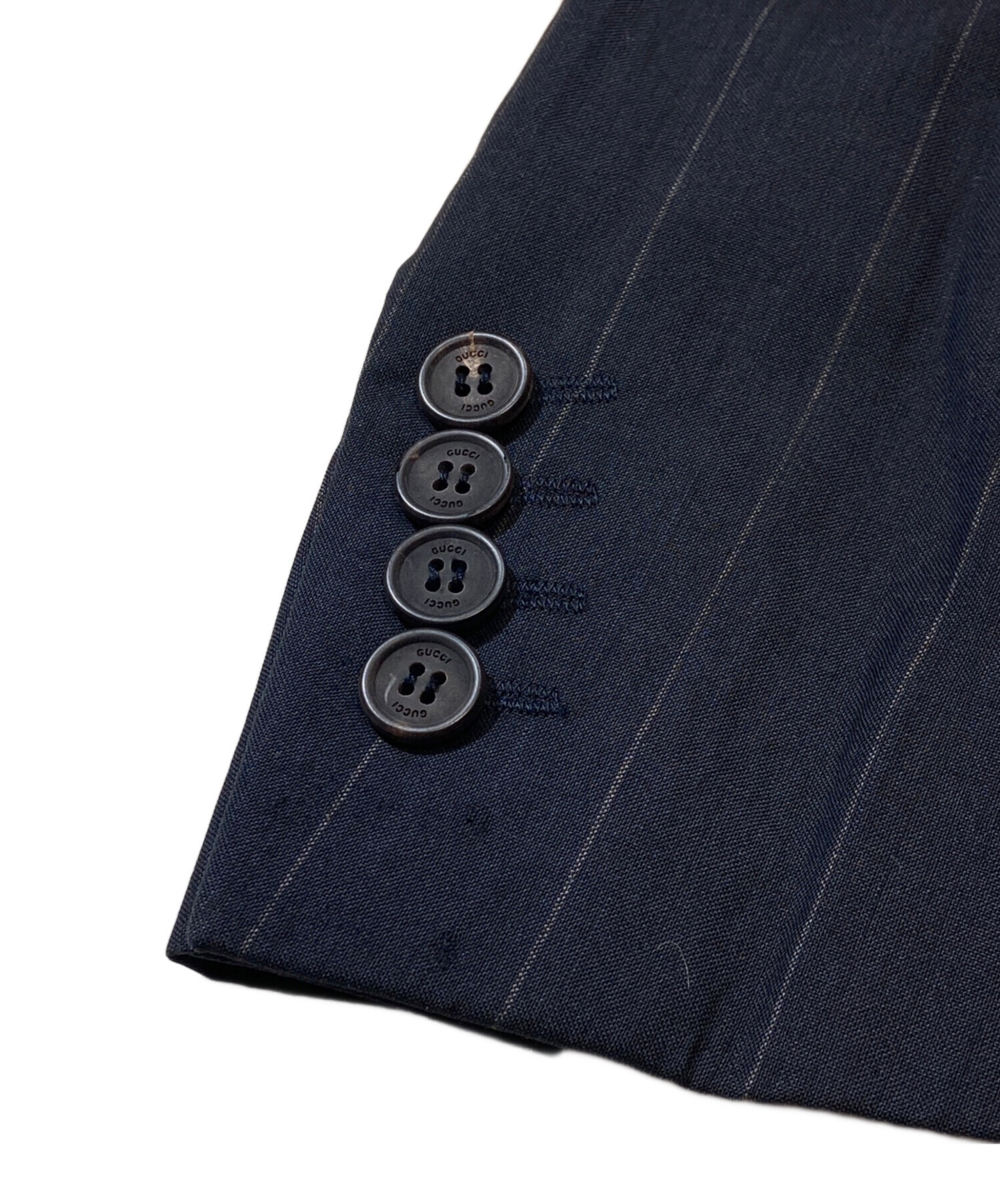 中古・古着通販】GUCCI (グッチ) ストライプテーラードジャケット