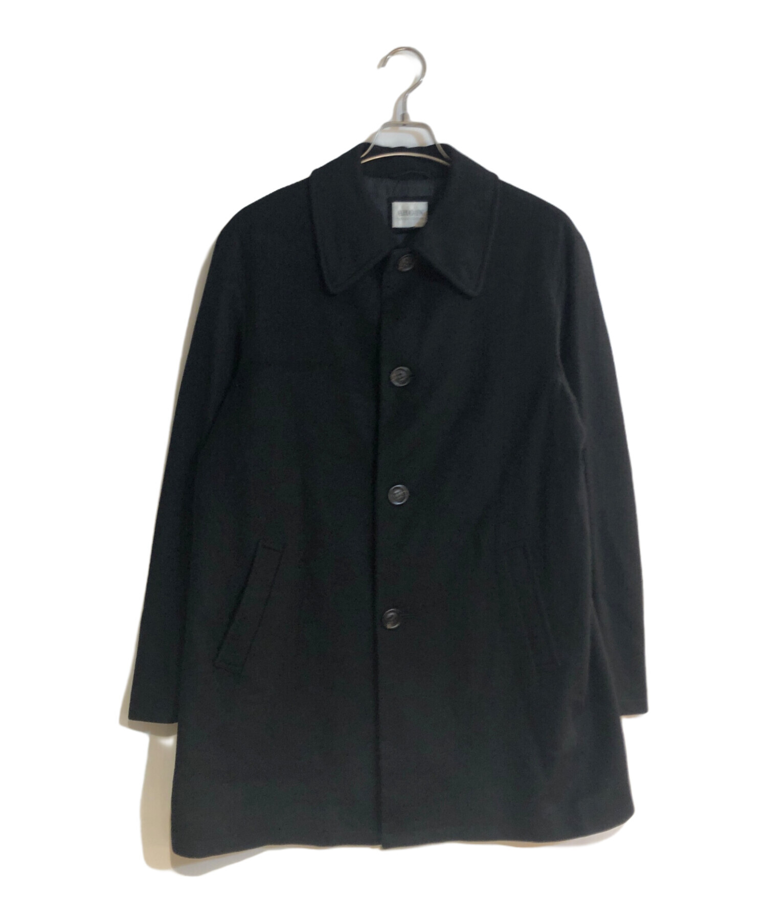 ARMANI COLLEZIONI ブラック ハーフコート 中古・古着通販】ARMANI COLLEZIONI (アルマーニ コレツィオーニ