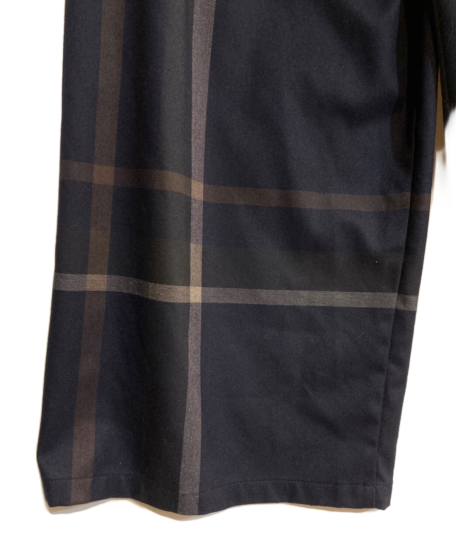 中古・古着通販】BEARDSLEY (ビアズリー) チェックウエストリブパンツ