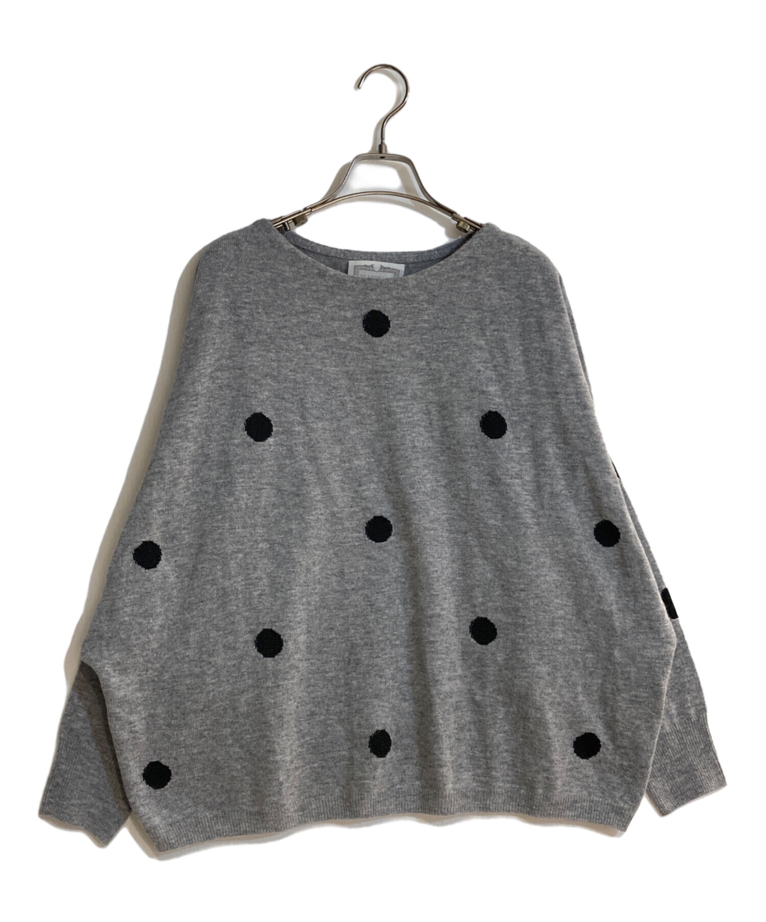 【今季ビアズリー】ラメドットプルオーバー　グレー 中古・古着通販】BEARDSLEY (ビアズリー) ラメドットプルオーバー