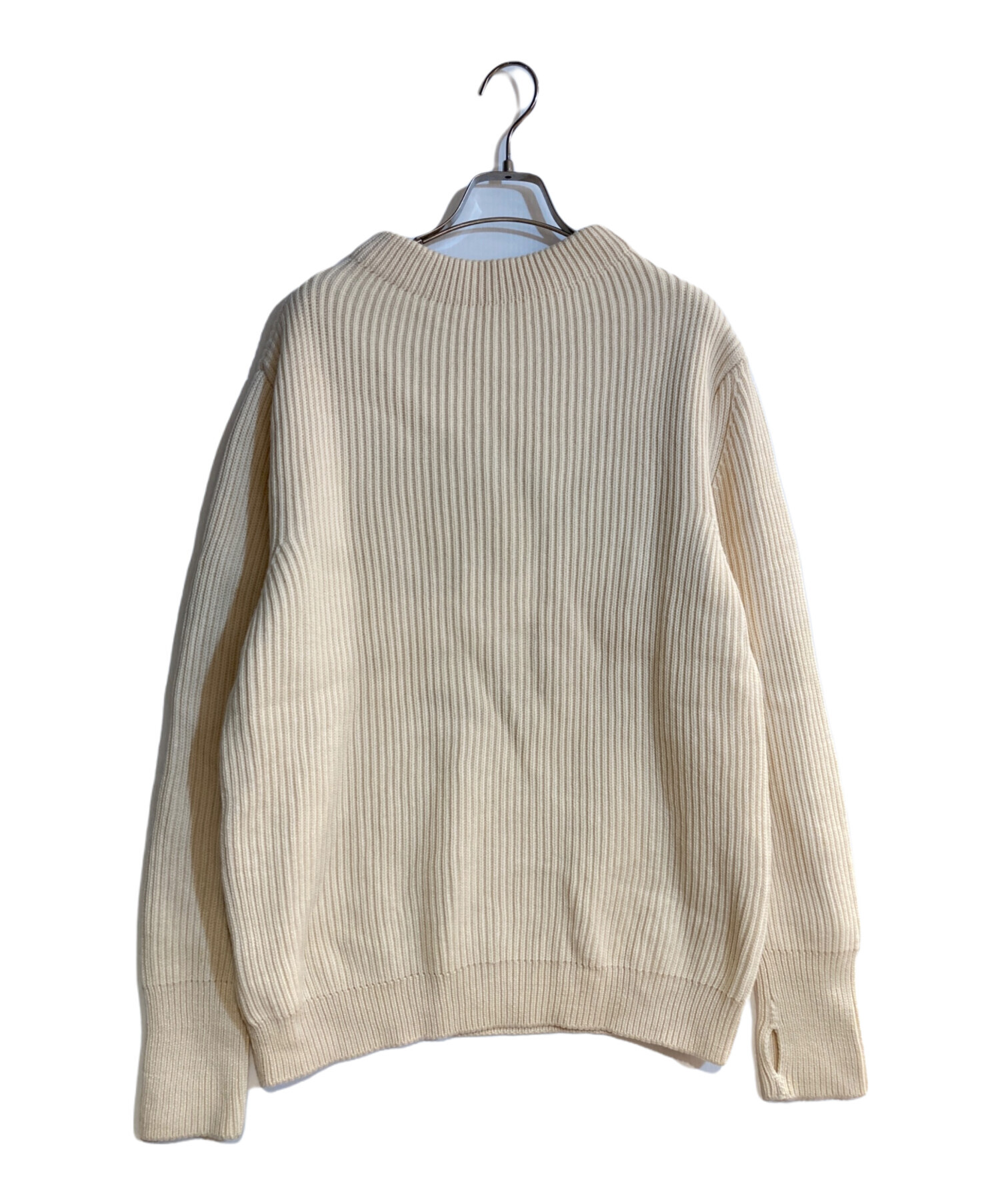 ANDERSEN-ANDERSEN ベージュリブ編みセーター 中古・古着通販】Andersen-Andersen (アンデルセン アンデルセン