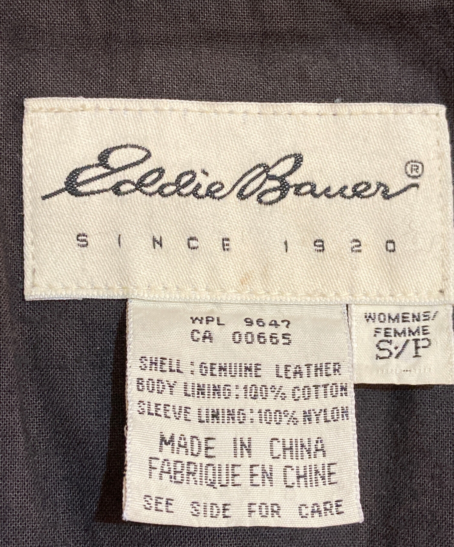 中古・古着通販】Eddie Bauer (エディーバウアー) シングルレザー