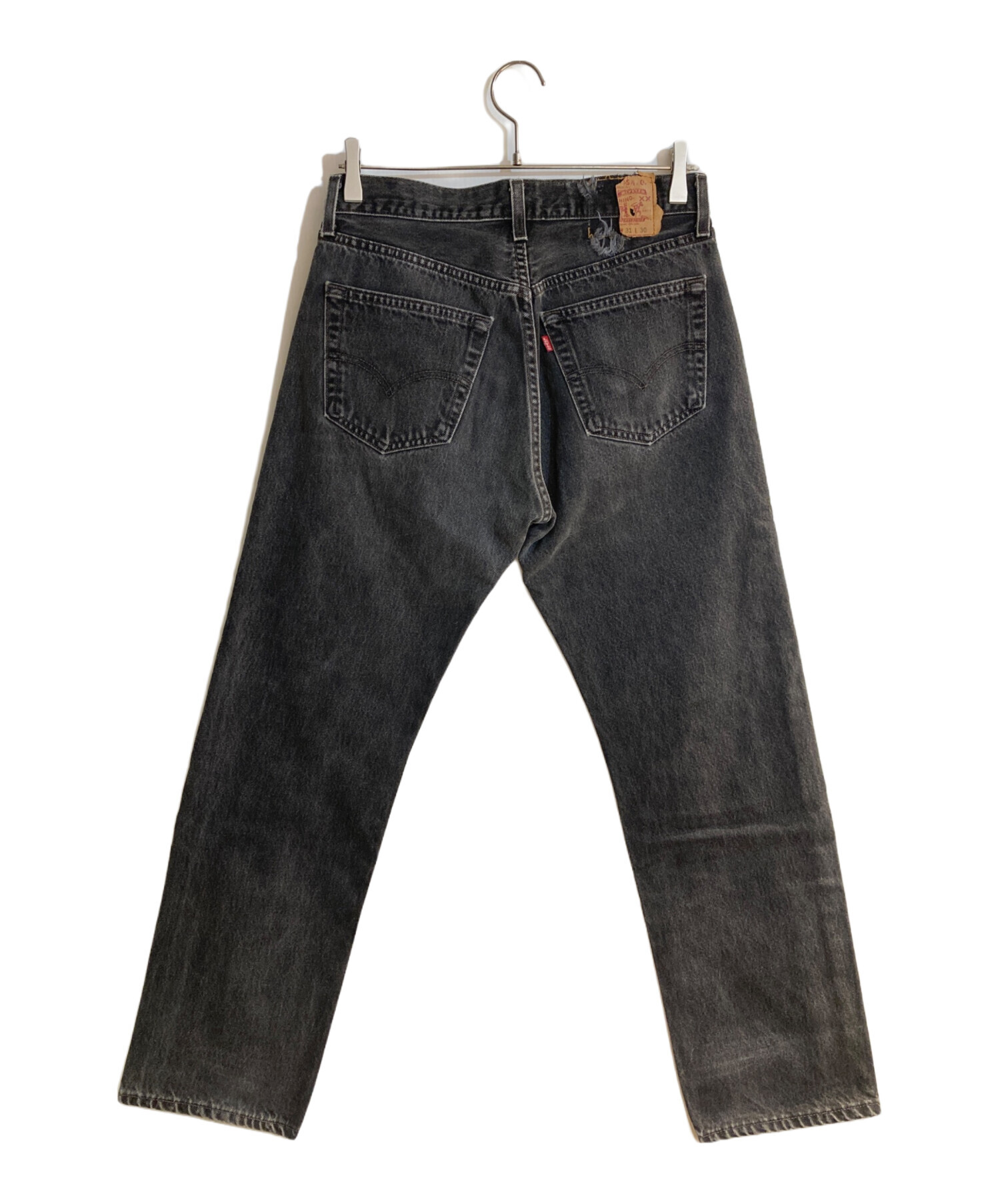 中古・古着通販】LEVI'S (リーバイス) 後染めブラックデニムパンツ