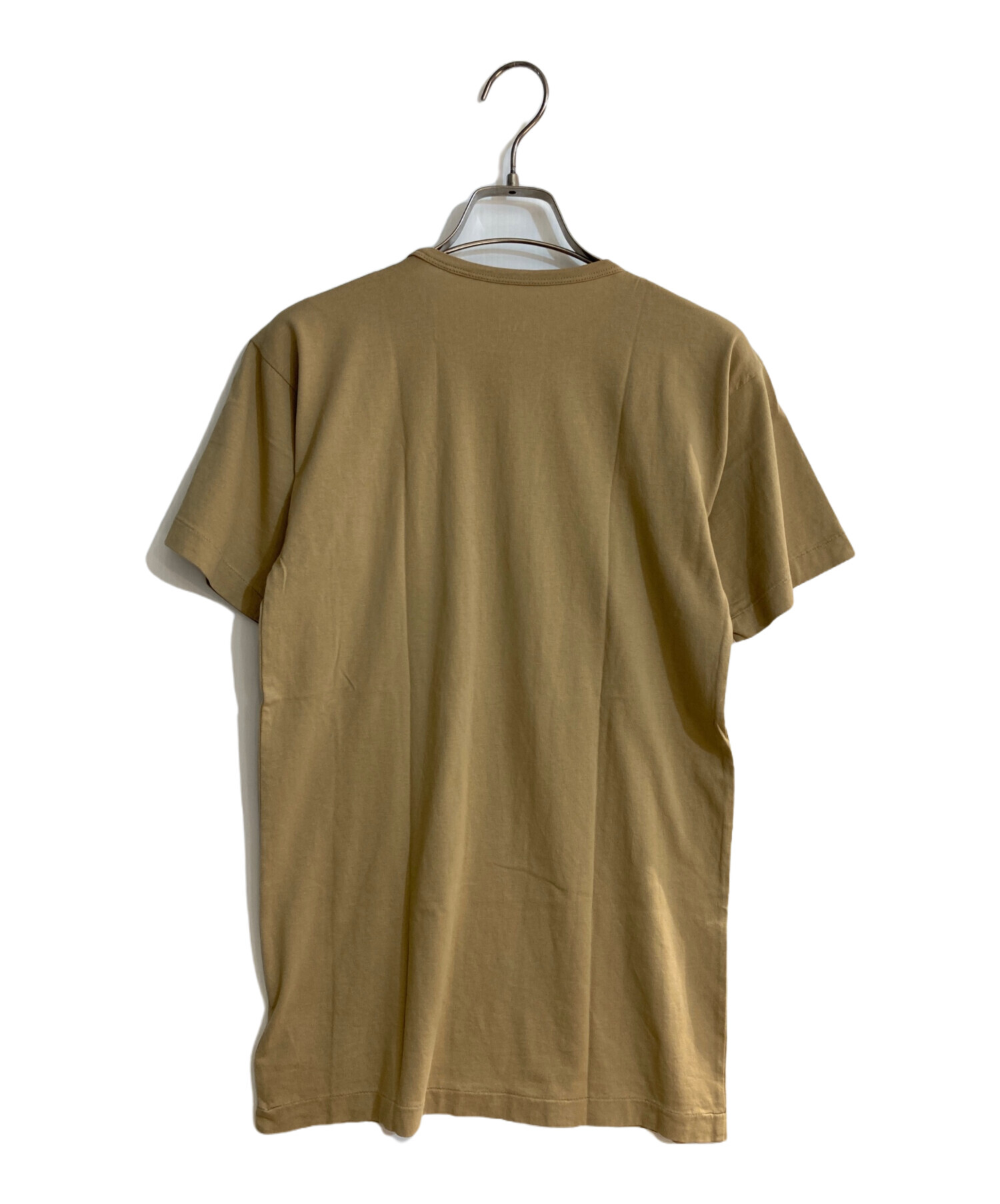 RRL ダブルアールエル ロゴプリント 半袖Tシャツ ベージュ 中古・古着通販】RRL (ダブルアールエル) ロゴプリントTシャツ