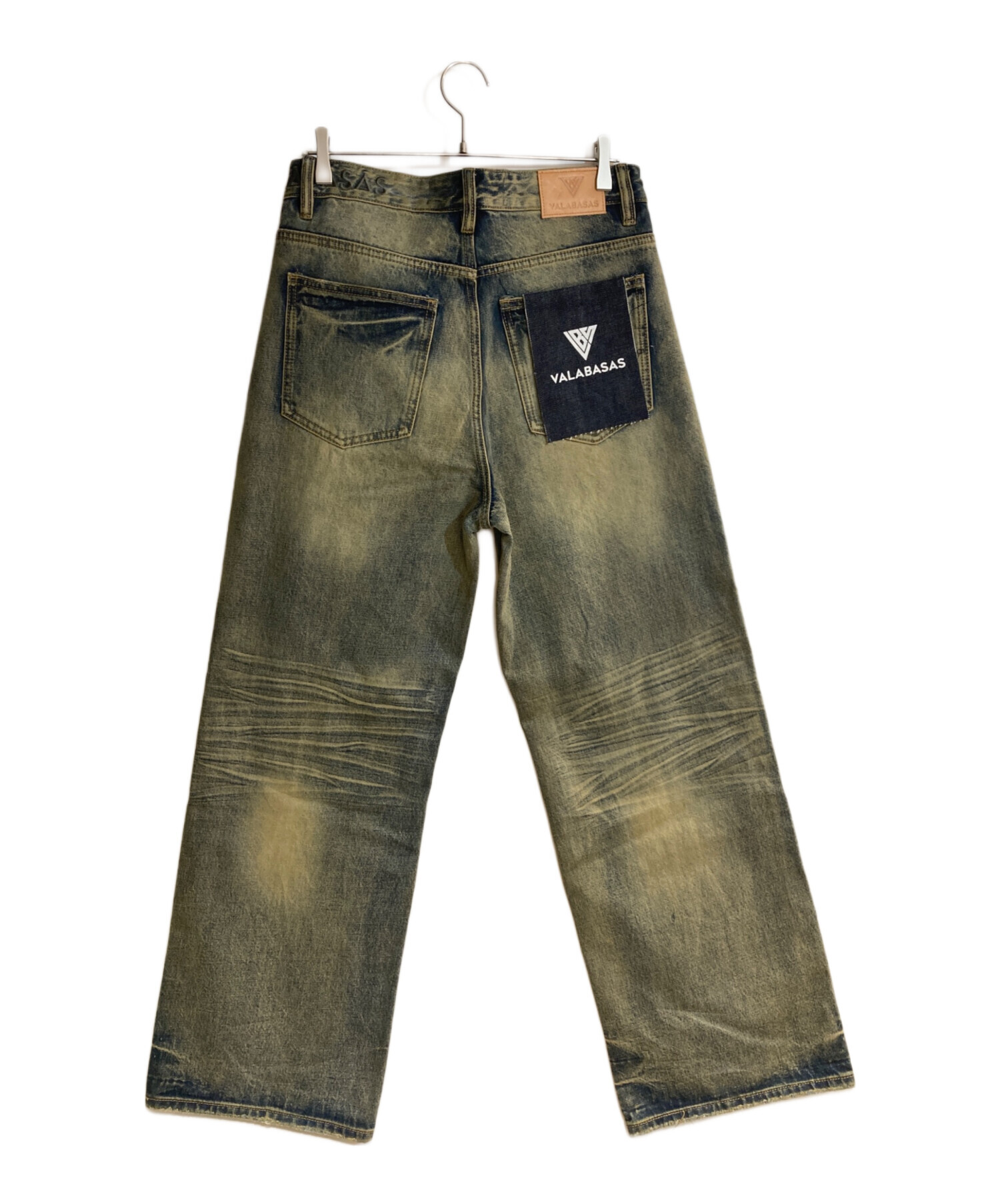 valabasas W30 バギーデニム　【正面のタグ無し】 中古・古着通販】VALABASAS (バラバサス) グランジ加工バギーデニム