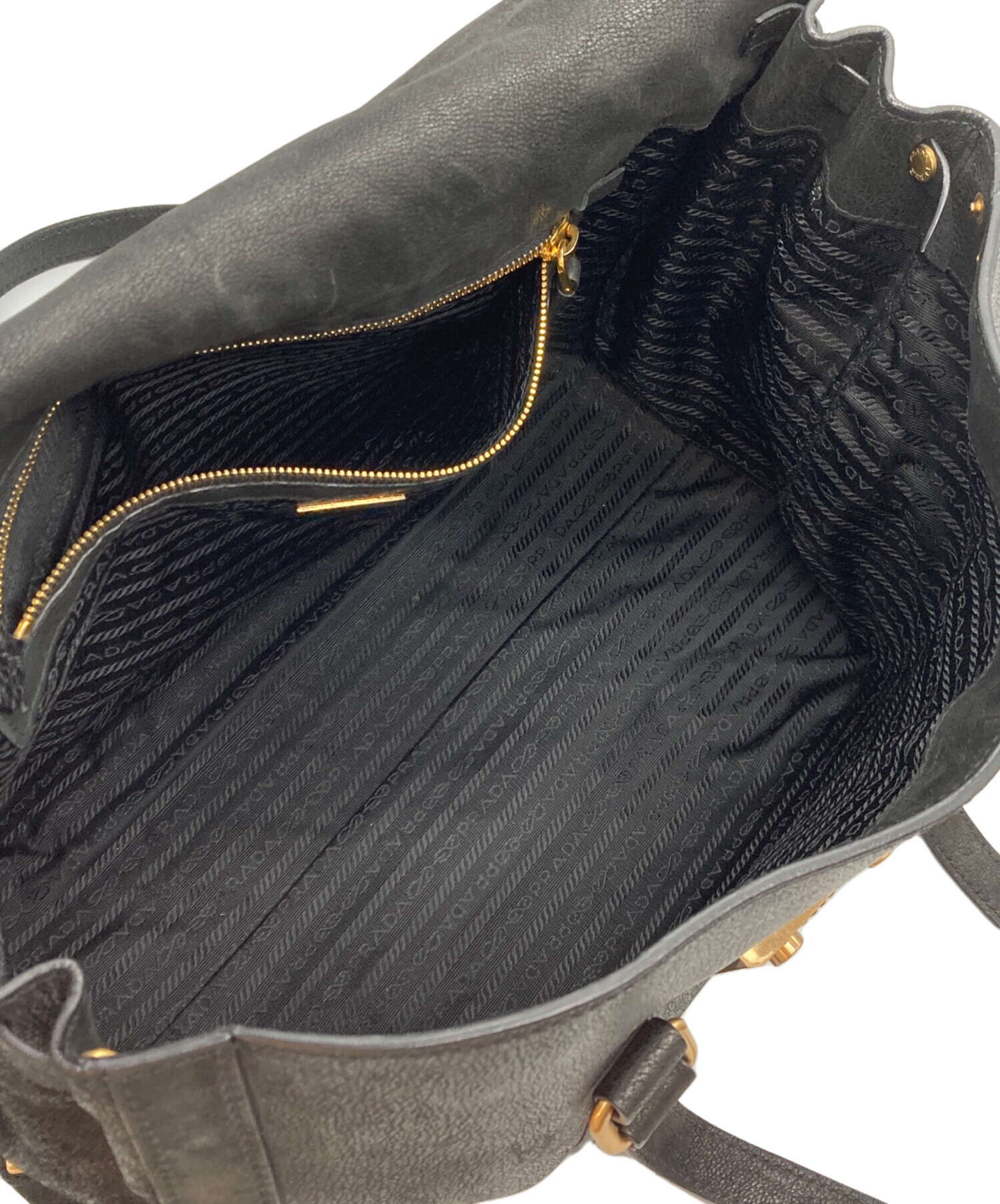 中古・古着通販】PRADA (プラダ) アンティーク加工 バックルレザー 