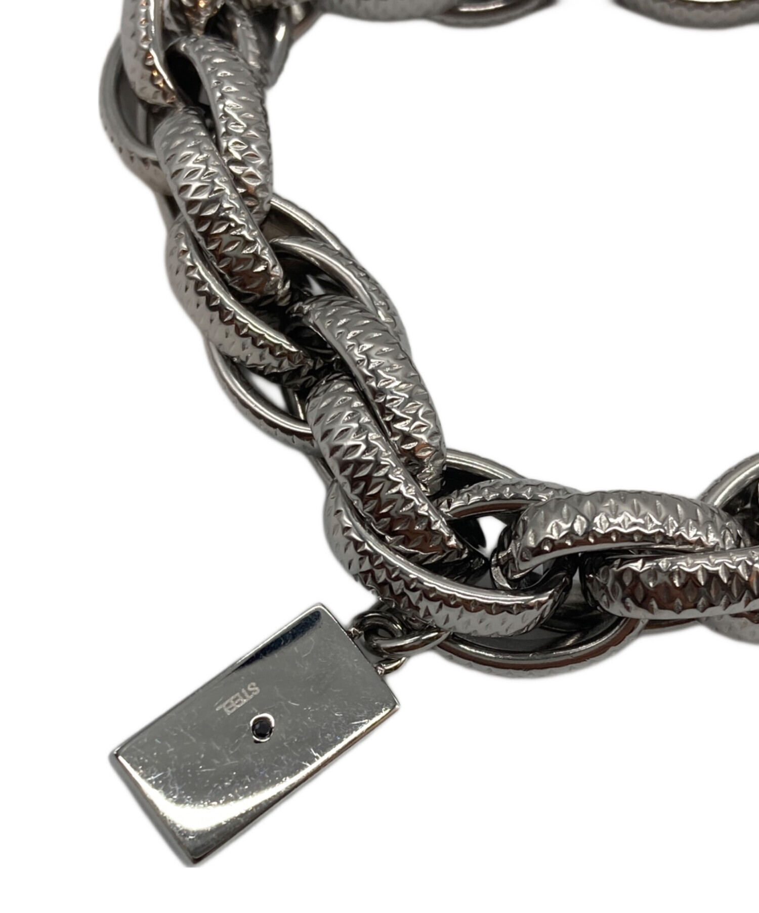 中古・古着通販】DIESEL (ディーゼル) チェーンブレスレット シルバー