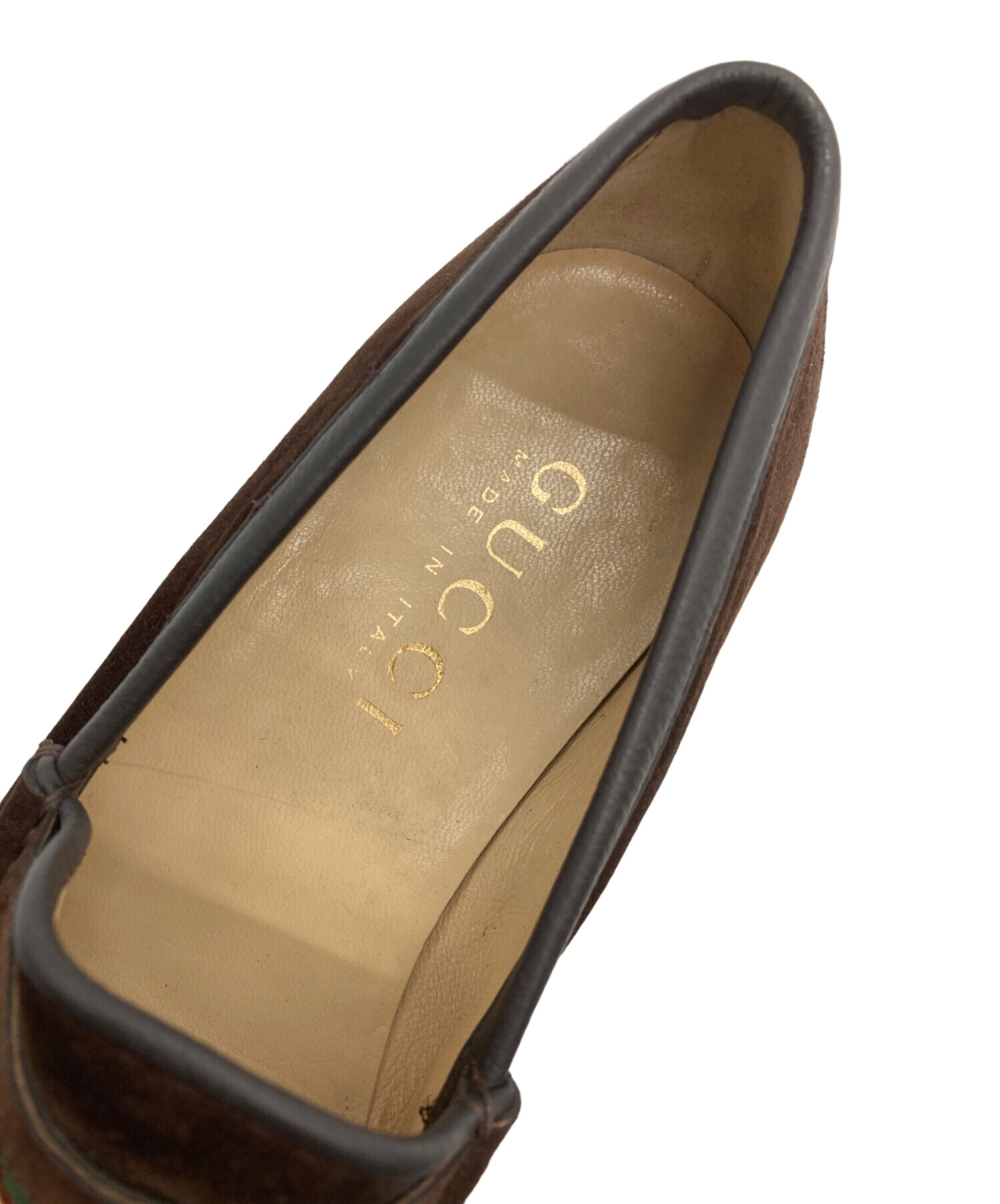 中古・古着通販】GUCCI (グッチ) シェリーラインビットローファー