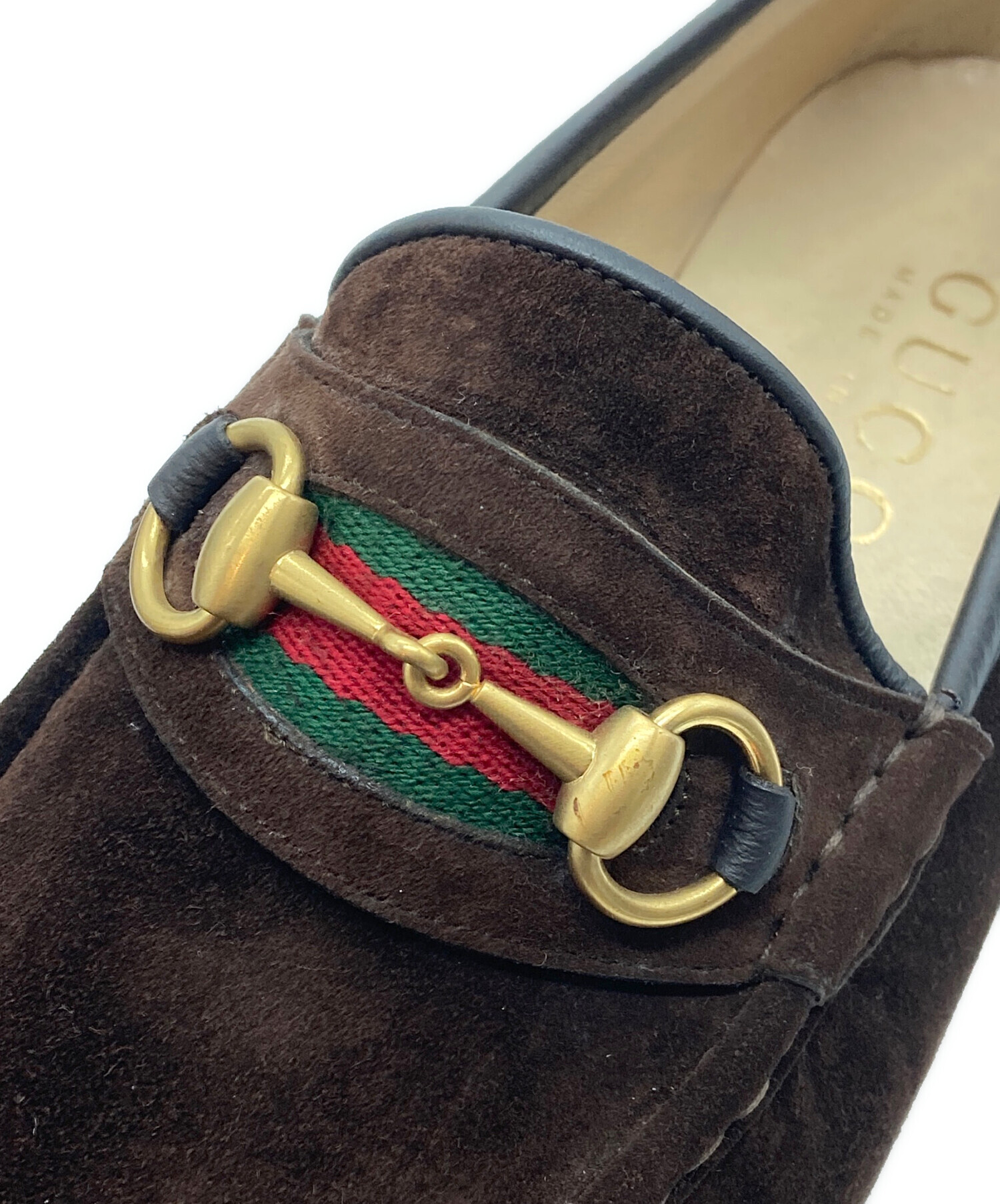 中古・古着通販】GUCCI (グッチ) シェリーラインビットローファー