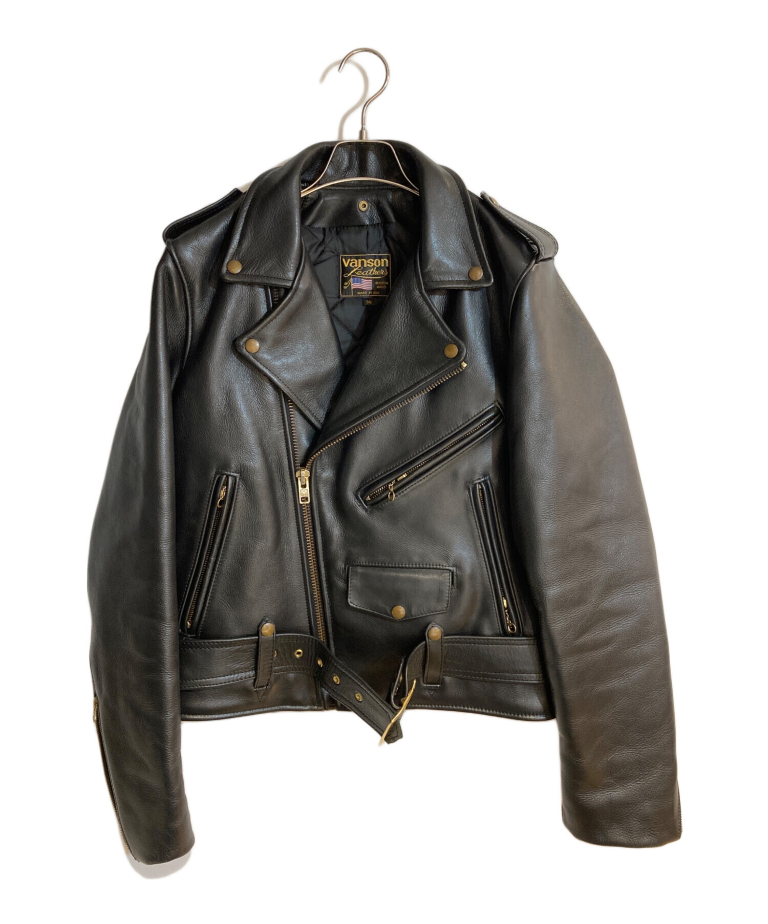 中古・古着通販】VANSON (バンソン) C2ダブルライダースジャケット 