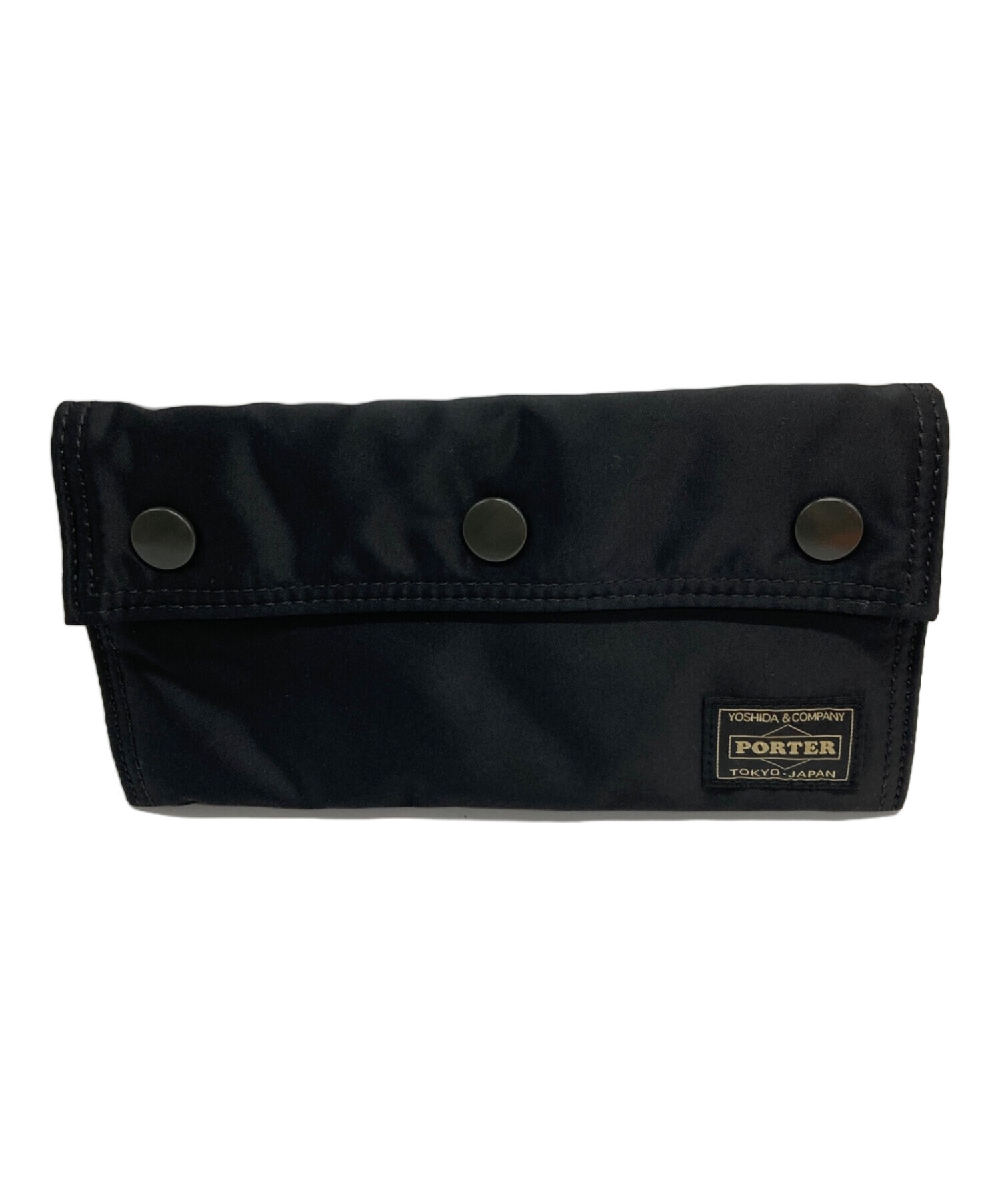中古・古着通販】PORTER (ポーター) TANKER POCKET WALLET(L) ブラック