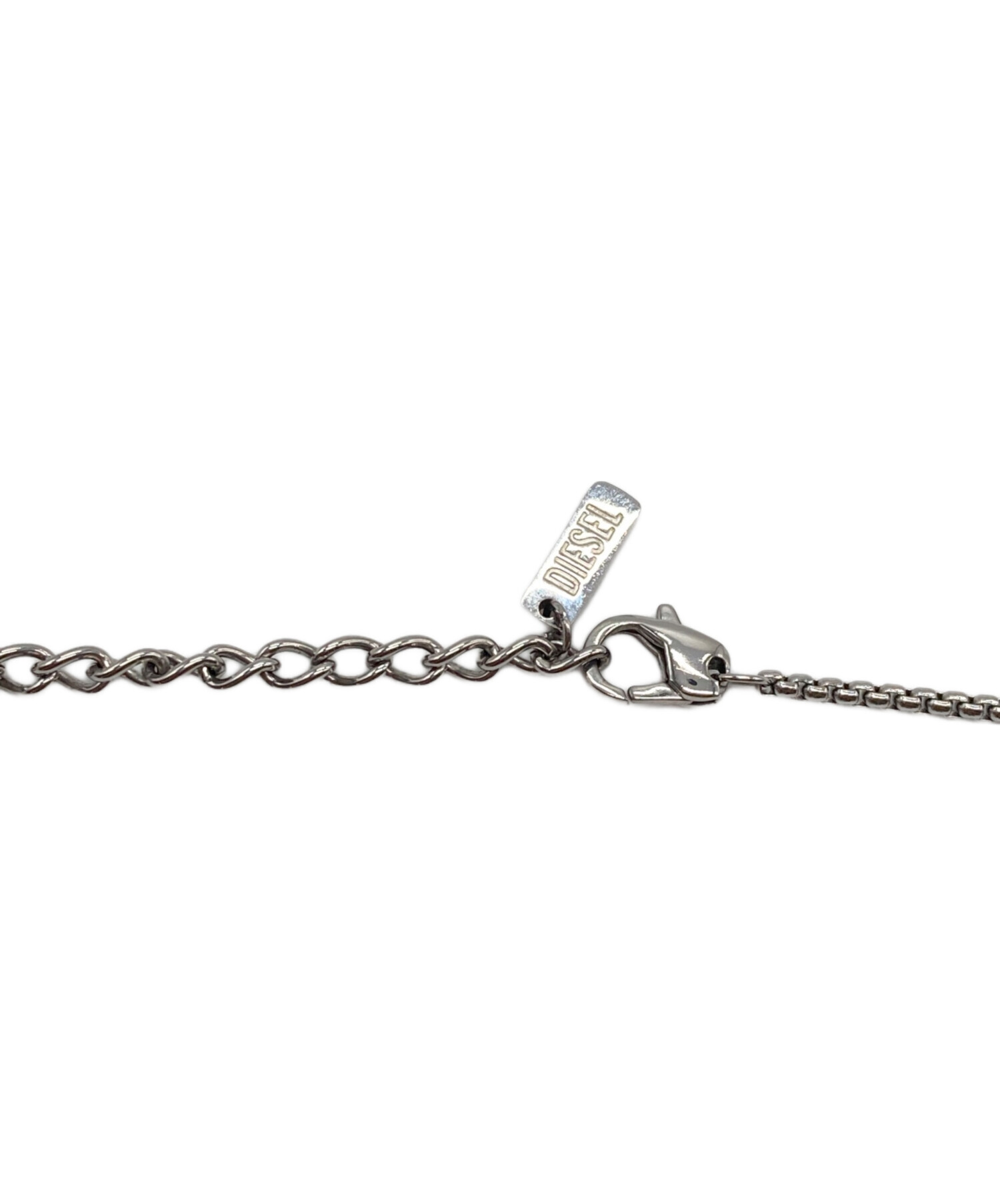 中古・古着通販】DIESEL (ディーゼル) ラインストーンDロゴネックレス 中古・古着通販】DIESEL (ディーゼル) ラインストーンDロゴネックレス