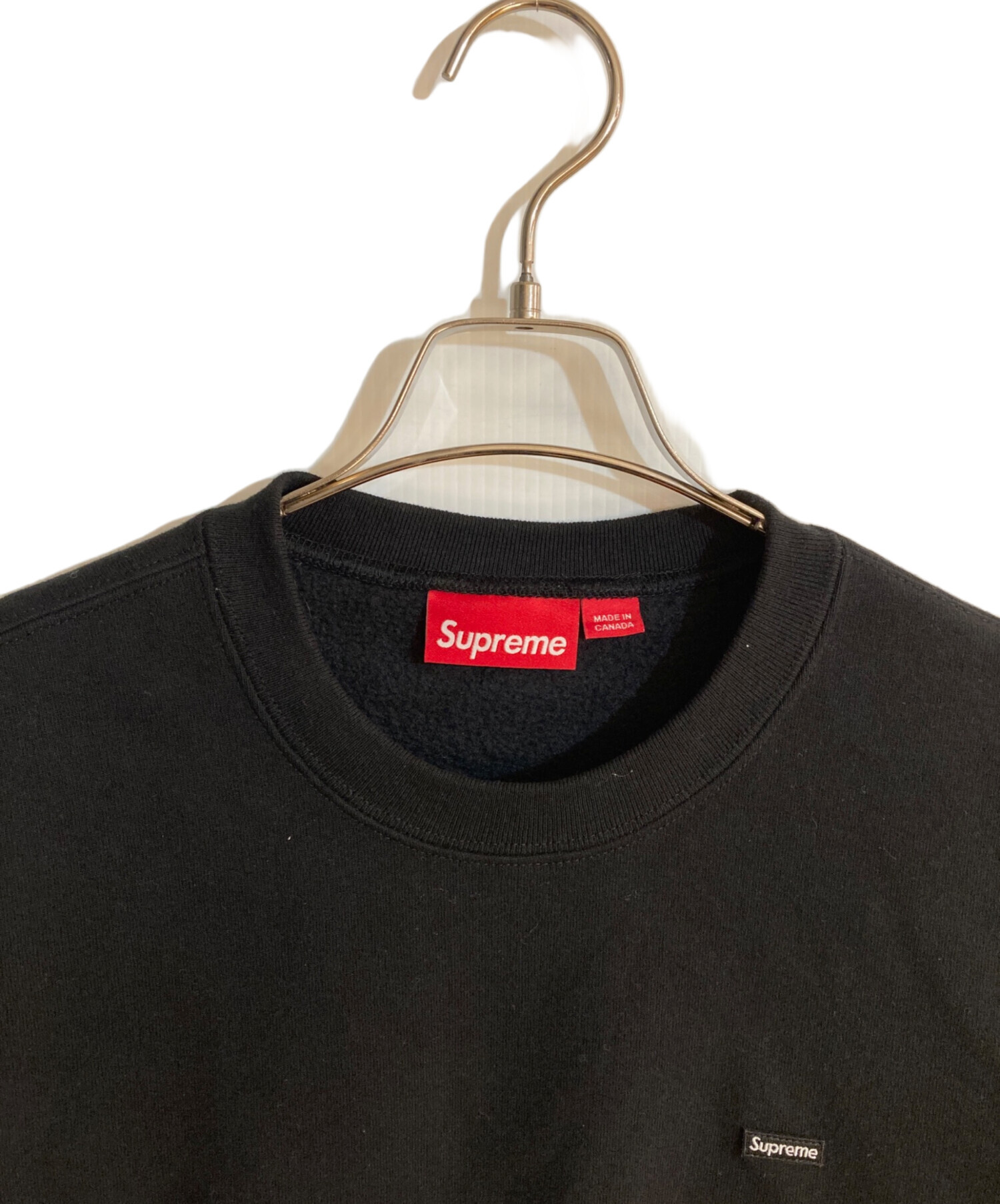中古・古着通販】SUPREME (シュプリーム) Small Box Crewneck ブラック