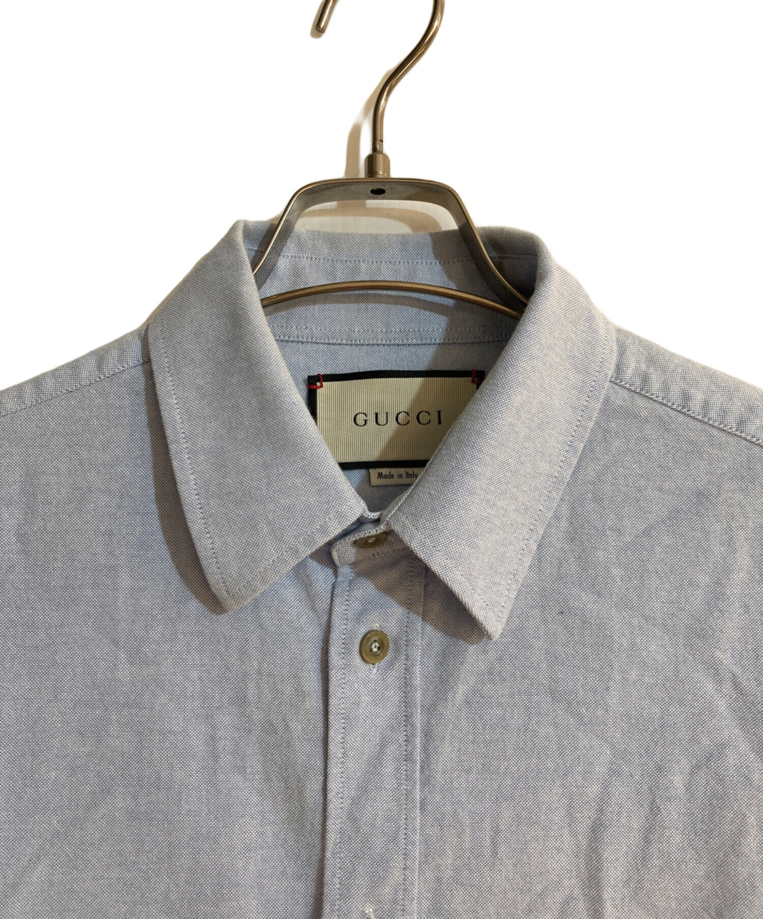 中古・古着通販】GUCCI (グッチ) カッターシャツ スカイブルー サイズ 