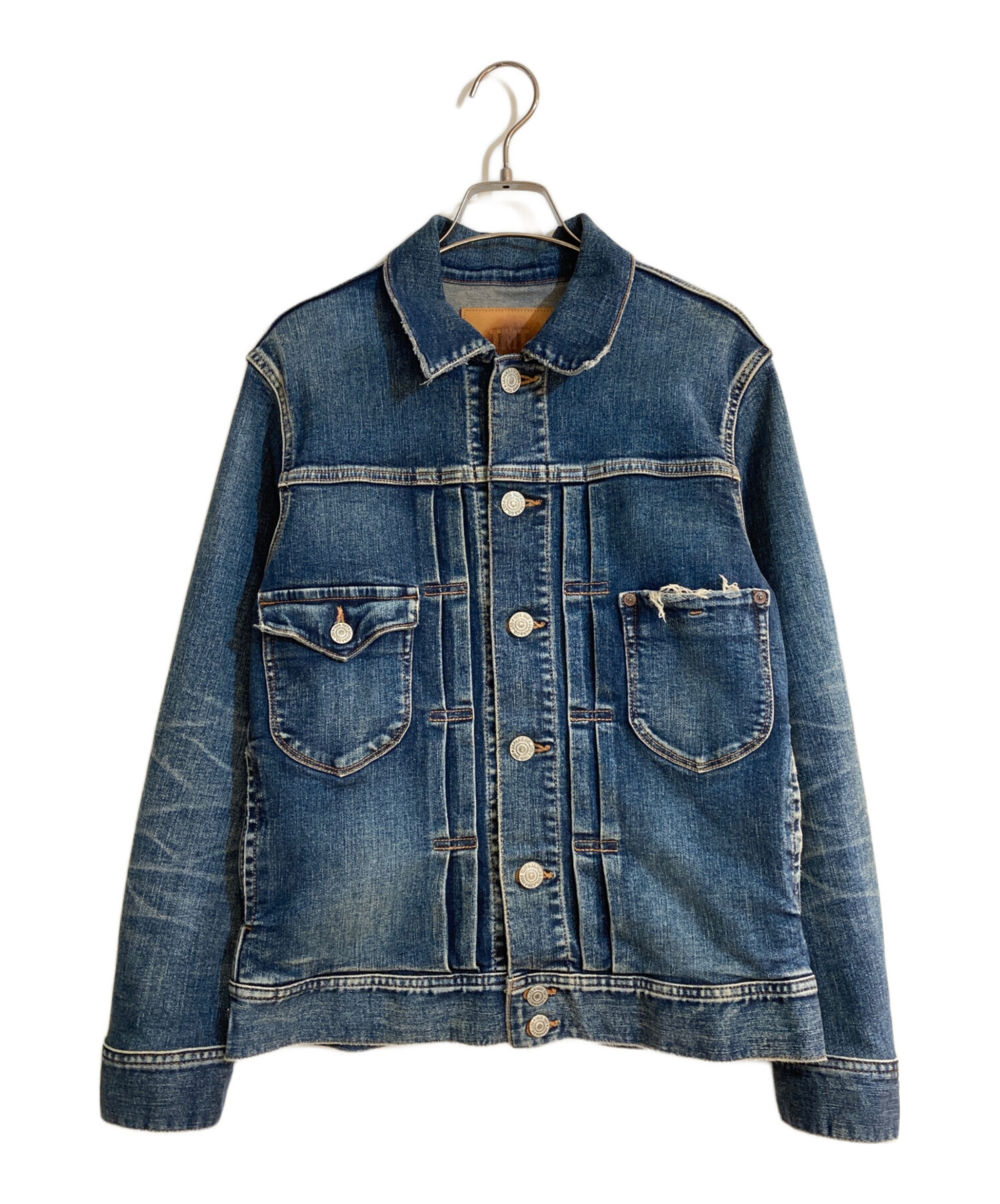 TMT デニムジャケット TJK-F2008 Lサイズ　美品 中古・古着通販】TMT (ティーエムティー) HYBRID-STRETCH DENIM JACKET