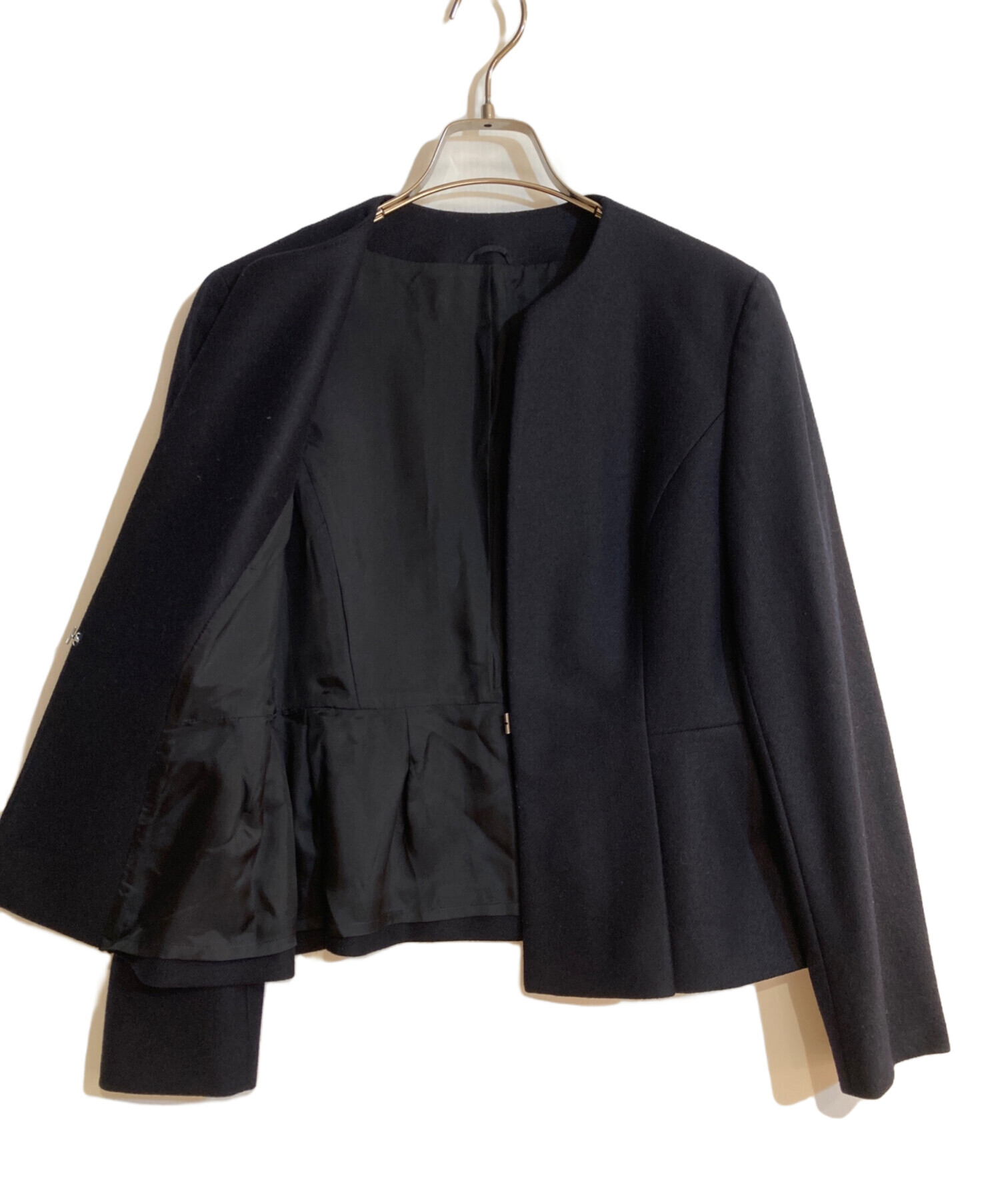 中古・古着通販】ANAYI (アナイ) ウールツイルジャージペプラム