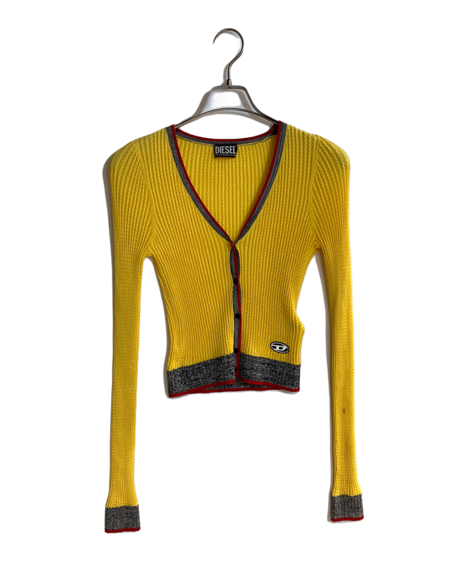 中古・古着通販】DIESEL (ディーゼル) M-ARIANNE CARDIGAN イエロー