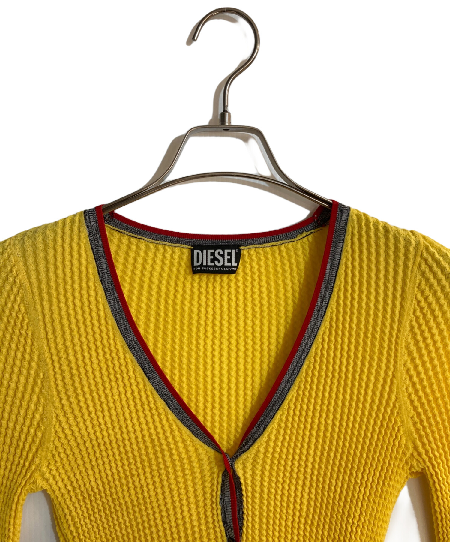 中古・古着通販】DIESEL (ディーゼル) M-ARIANNE CARDIGAN イエロー