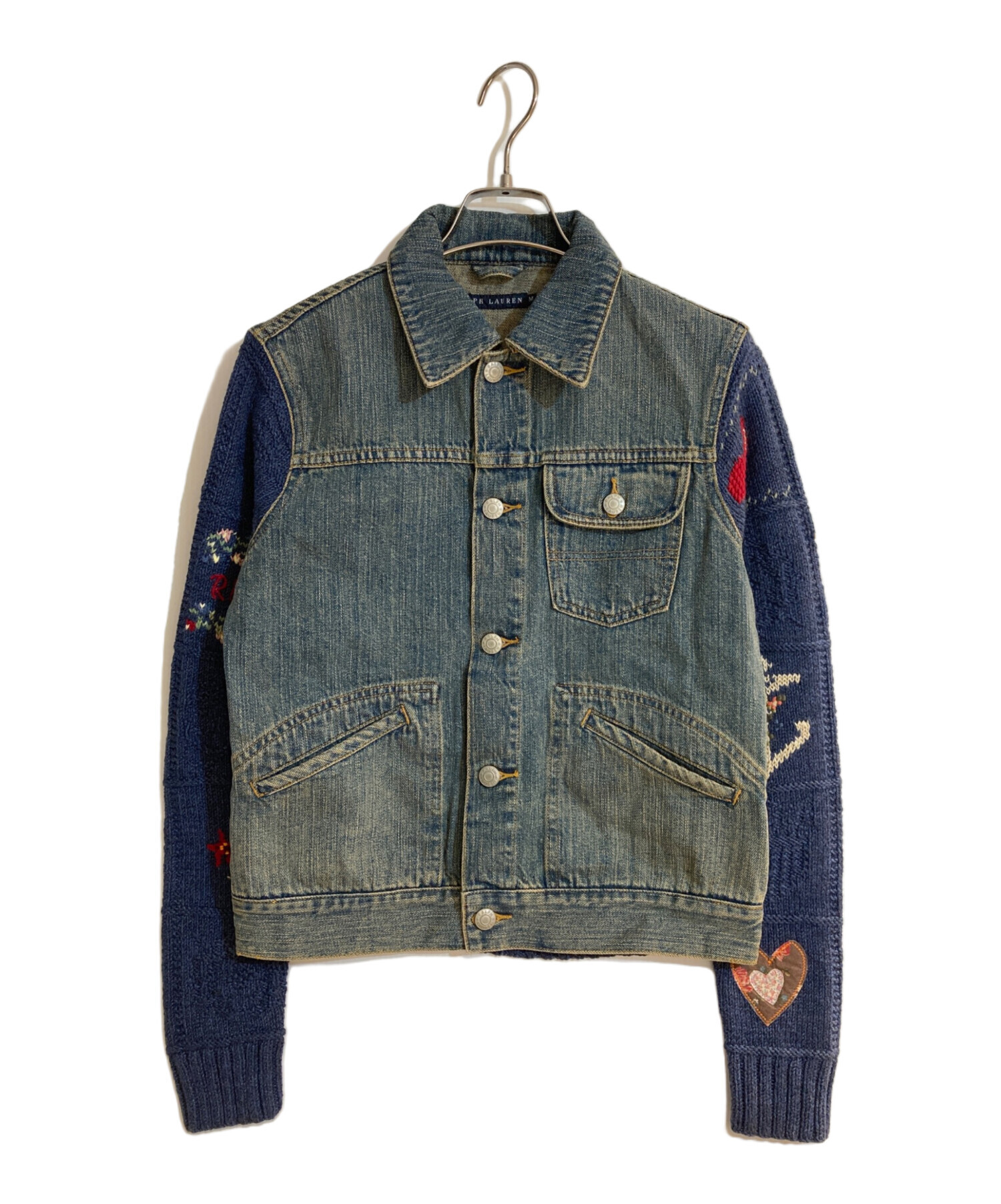 中古・古着通販】RALPH LAUREN (ラルフローレン) アームニット切替