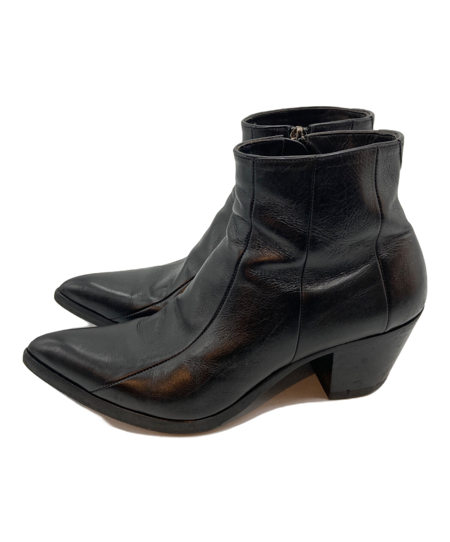 最終SALE　サンローランSAINT LAURENTショートブーツ　表参道店購入 中古・古着通販】Saint Laurent Paris (サンローランパリ) フィン