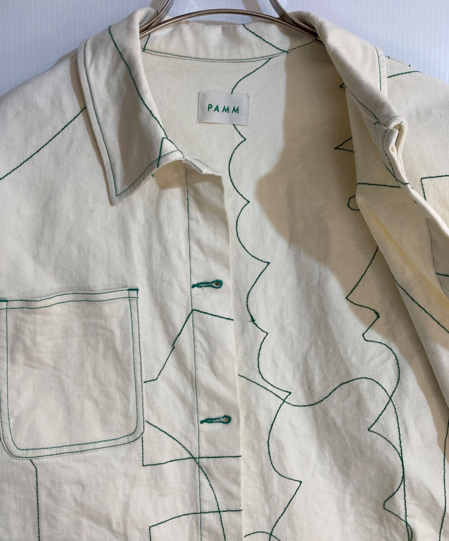 ひ*め様 PAMM ホワイト 刺繍ジャケット 中古・古着通販】PAMM (パム) 寛大なインテリアの刺繍ジャケット