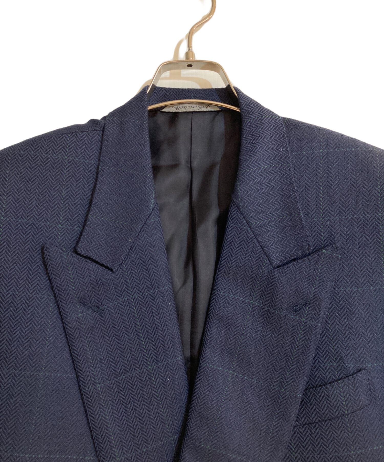 中古・古着通販】CELINE (セリーヌ) ヘリンボーンテーラードジャケット