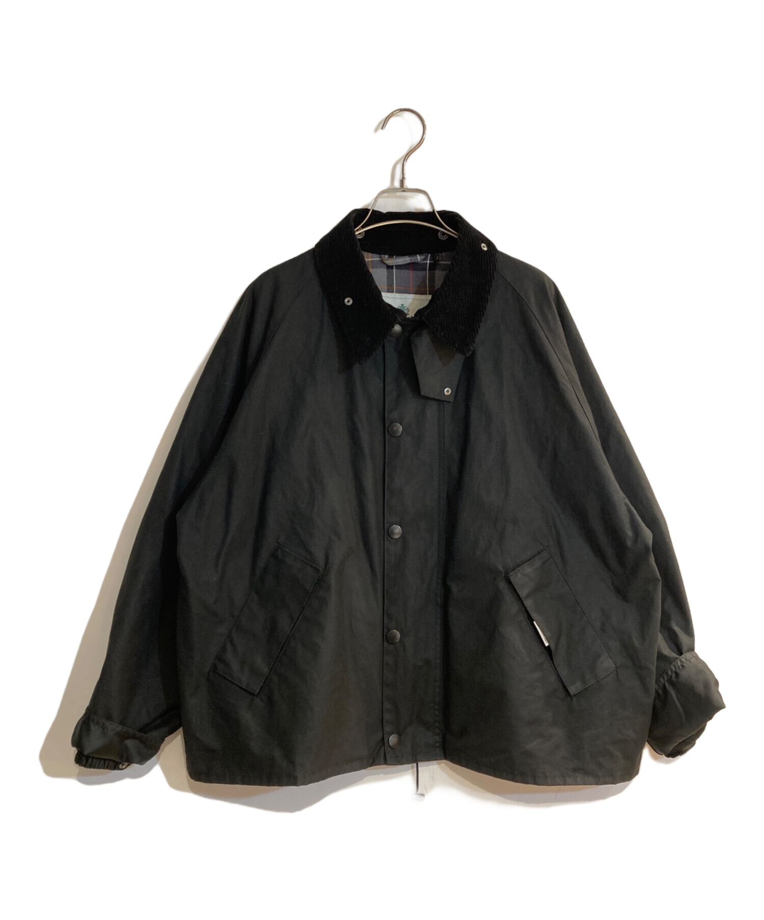 バブアートランスポート ワックスJACKET 38 ブラック 中古・古着通販】Barbour (バブアー) TRANSPORT WAX JACKET/トランス