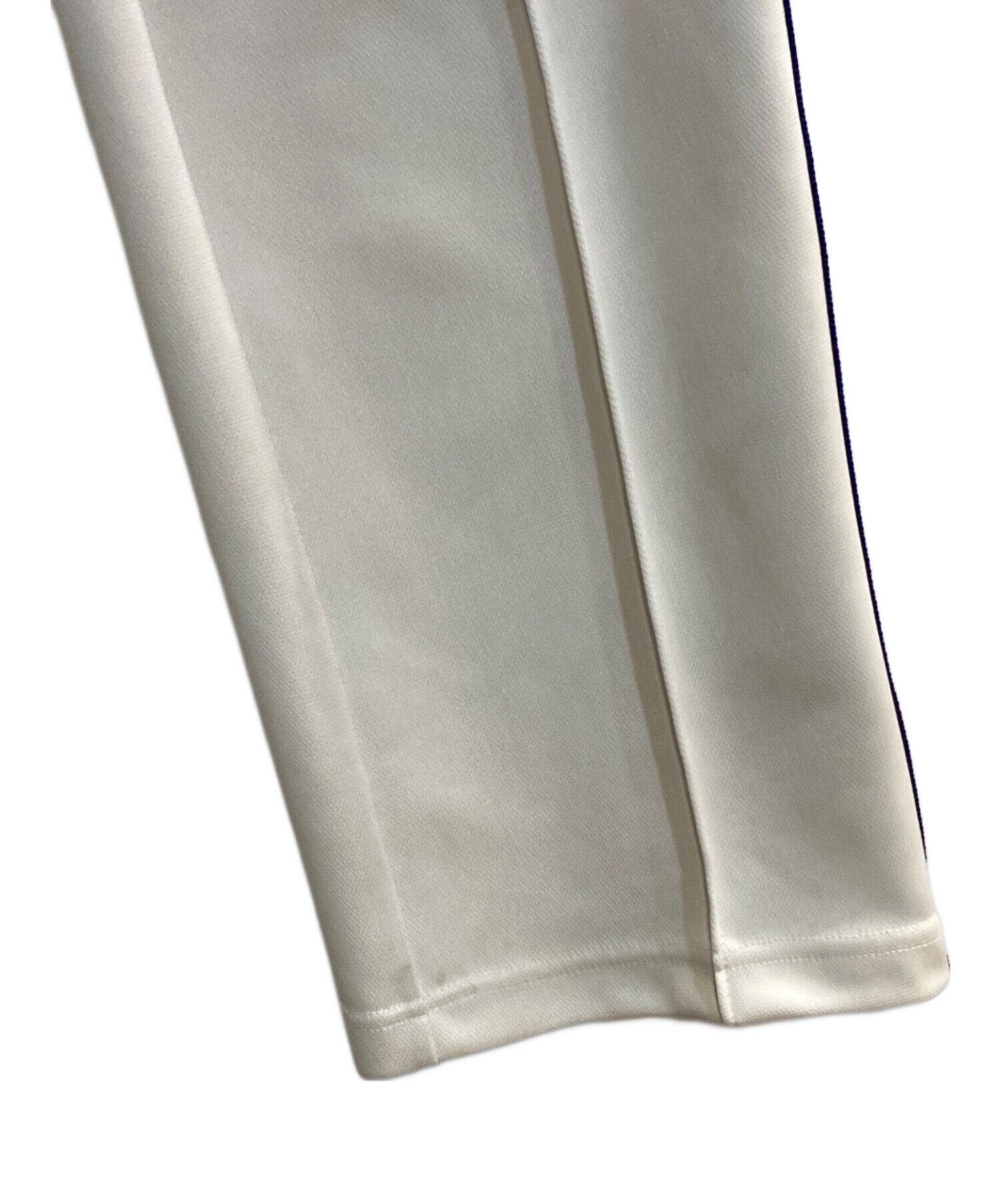 【美品】Needles ホワイト　ストレート XSサイズ MR443 Needles（ニードルズ）〉別注 Bright Jersey Track Pant Narrow