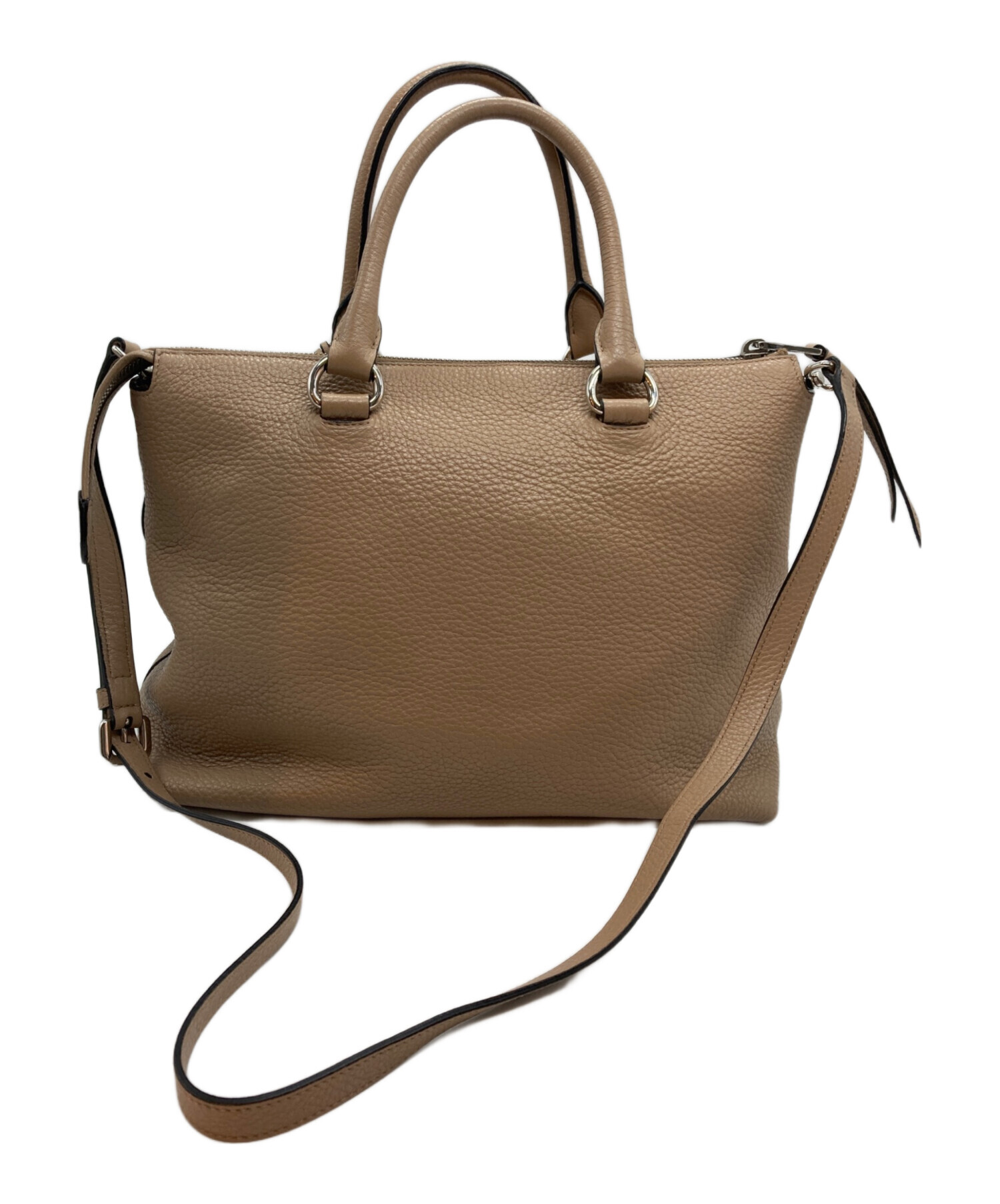 中古・古着通販】PRADA (プラダ) 2WAYレザーショルダーバッグ ブラウン 