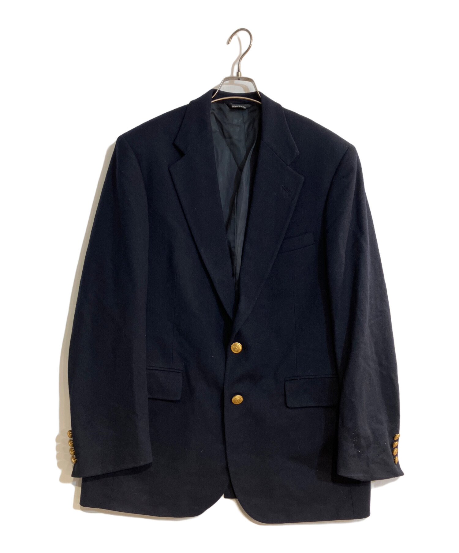 Polo University Club ネイビー ダブルブレストスーツ Fashion Mens