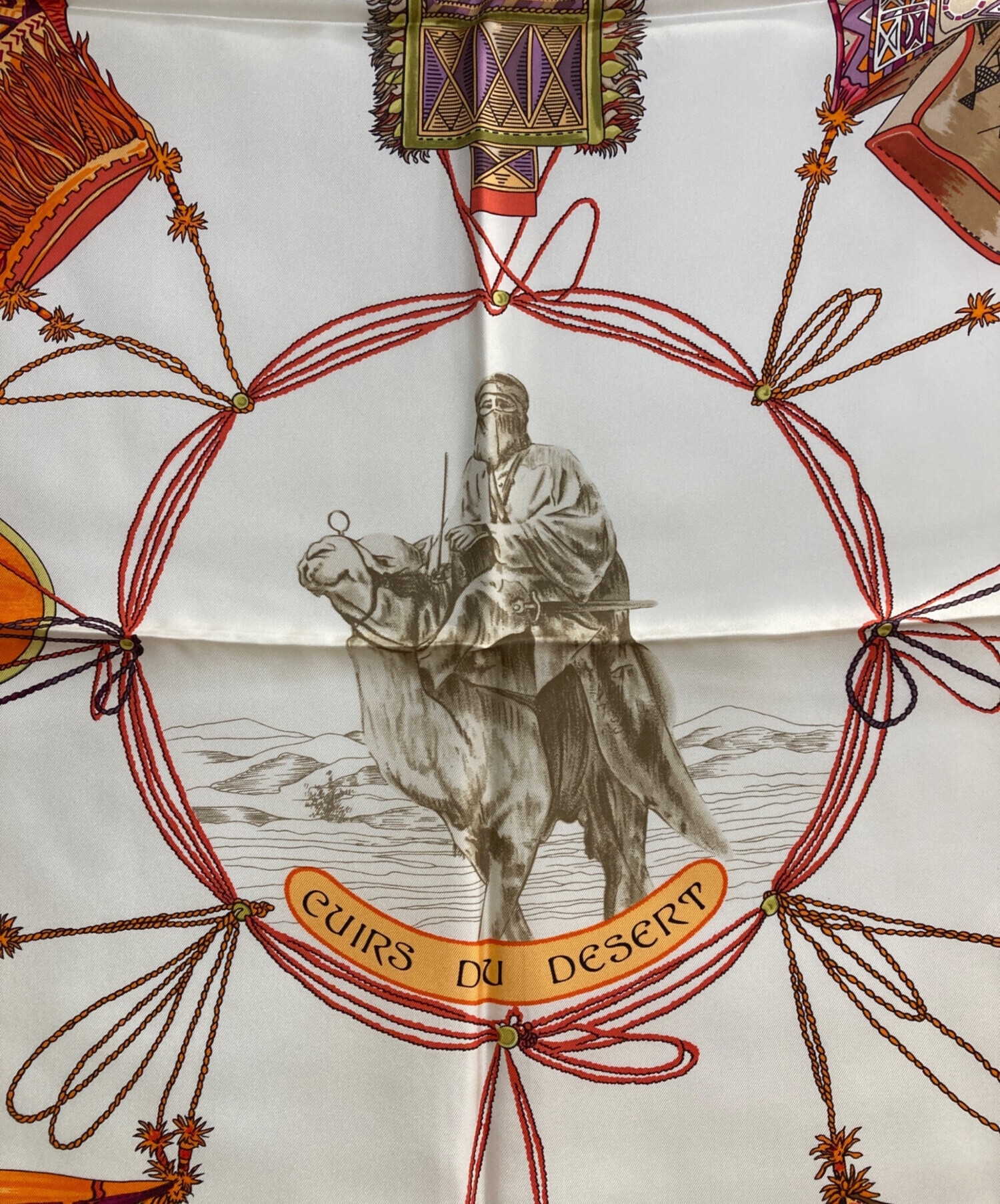 中古・古着通販】HERMES (エルメス) カレ90 CUIRS DU DESERT 砂漠の革