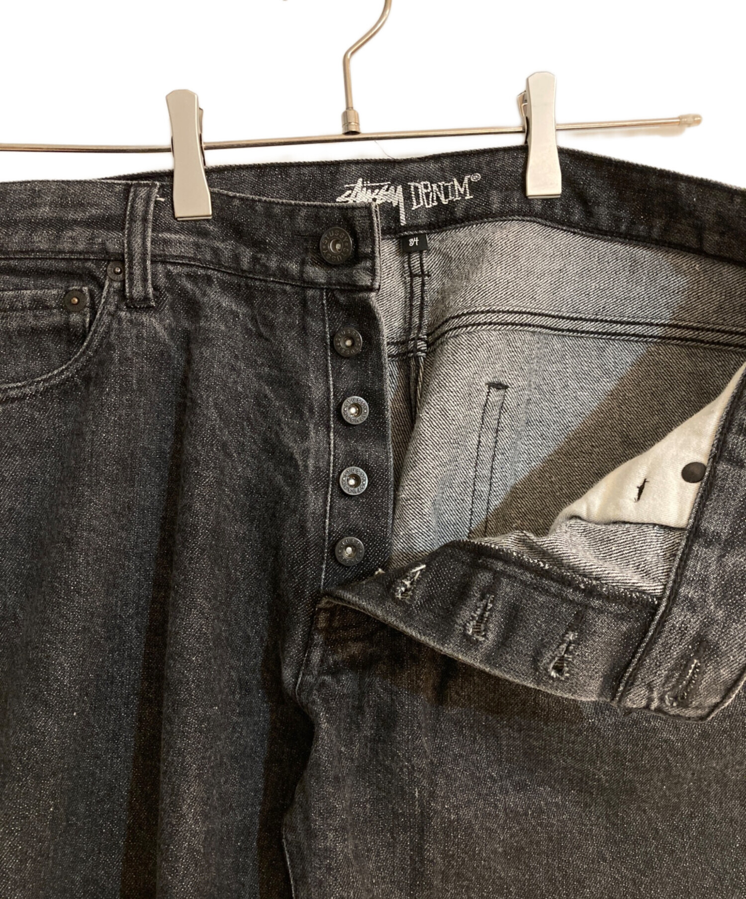 中古・古着通販】stussy (ステューシー) テーパードブラックデニム