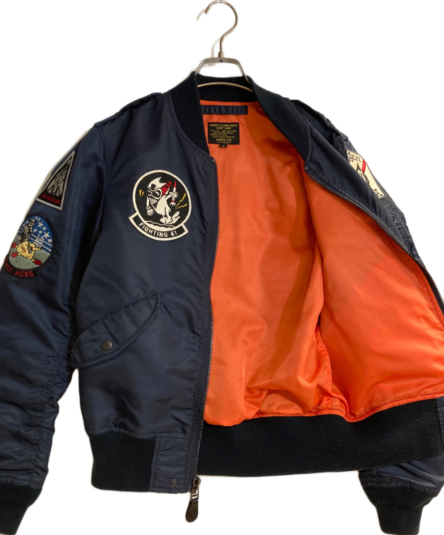 中古・古着通販】AVIREX (アヴィレックス) L-2B ブラックエース