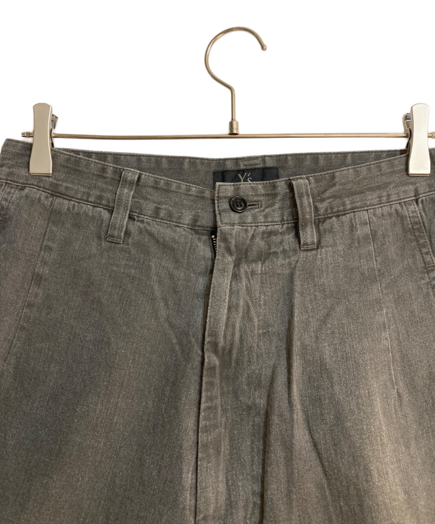 中古・古着通販】Y's (ワイズ) デニムパンツ グレー サイズ:1