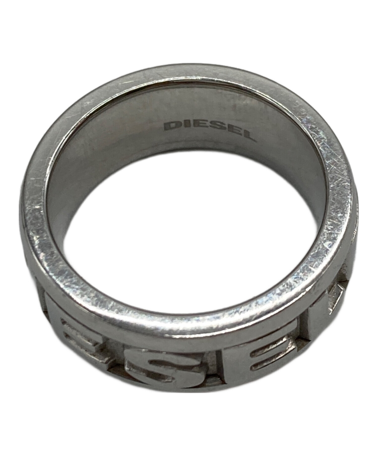 中古・古着通販】DIESEL (ディーゼル) ロゴリング シルバー サイズ:10 