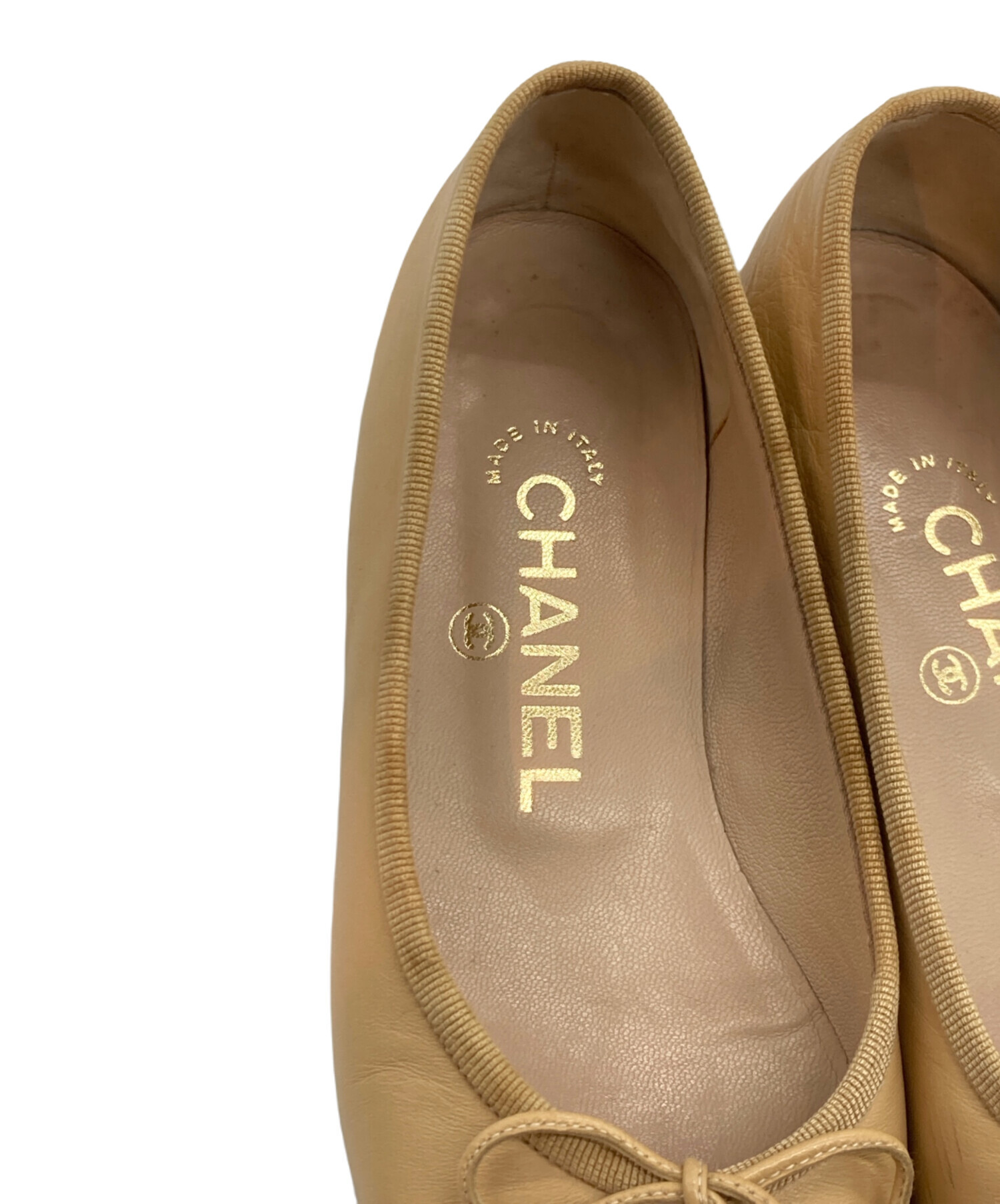 中古・古着通販】CHANEL (シャネル) ココマークキャップトゥバレエ