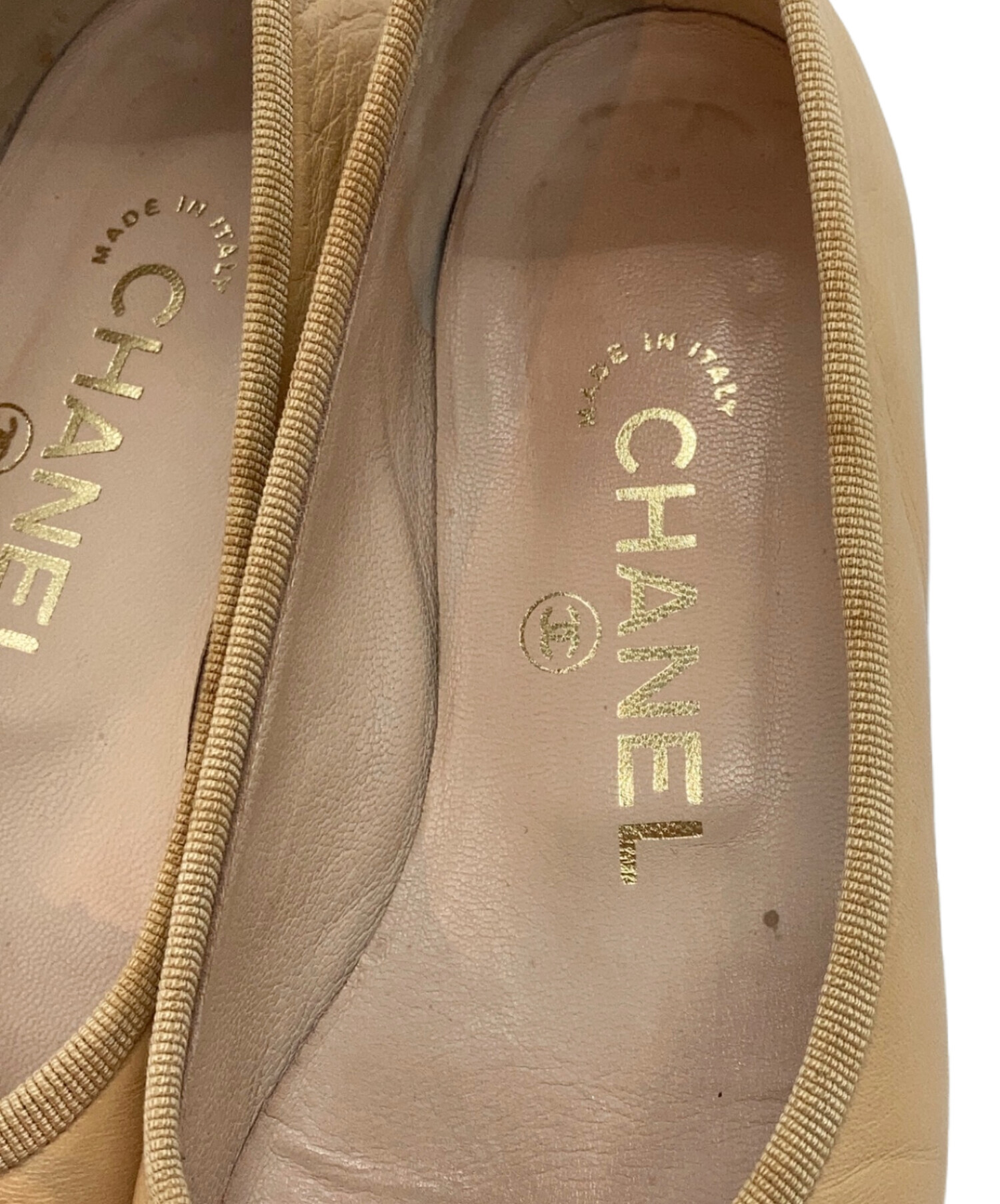 中古・古着通販】CHANEL (シャネル) ココマークキャップトゥバレエ