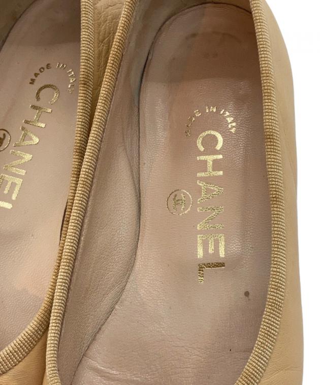 中古・古着通販】CHANEL (シャネル) ココマークキャップトゥバレエ