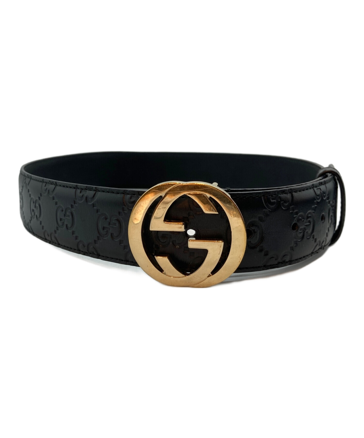 中古・古着通販】GUCCI (グッチ) Gバックルベルト ブラック｜ブランド