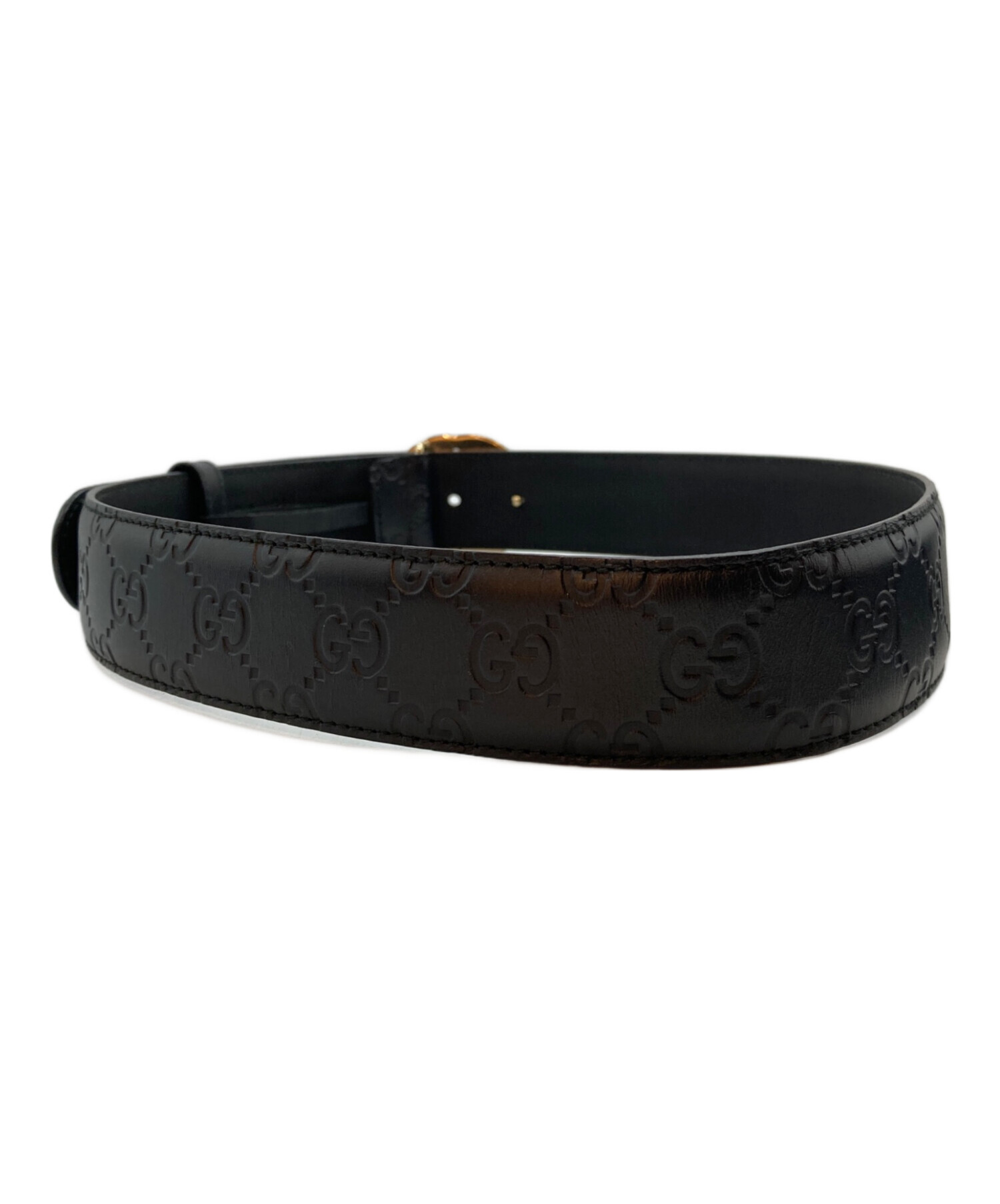 中古・古着通販】GUCCI (グッチ) Gバックルベルト ブラック｜ブランド