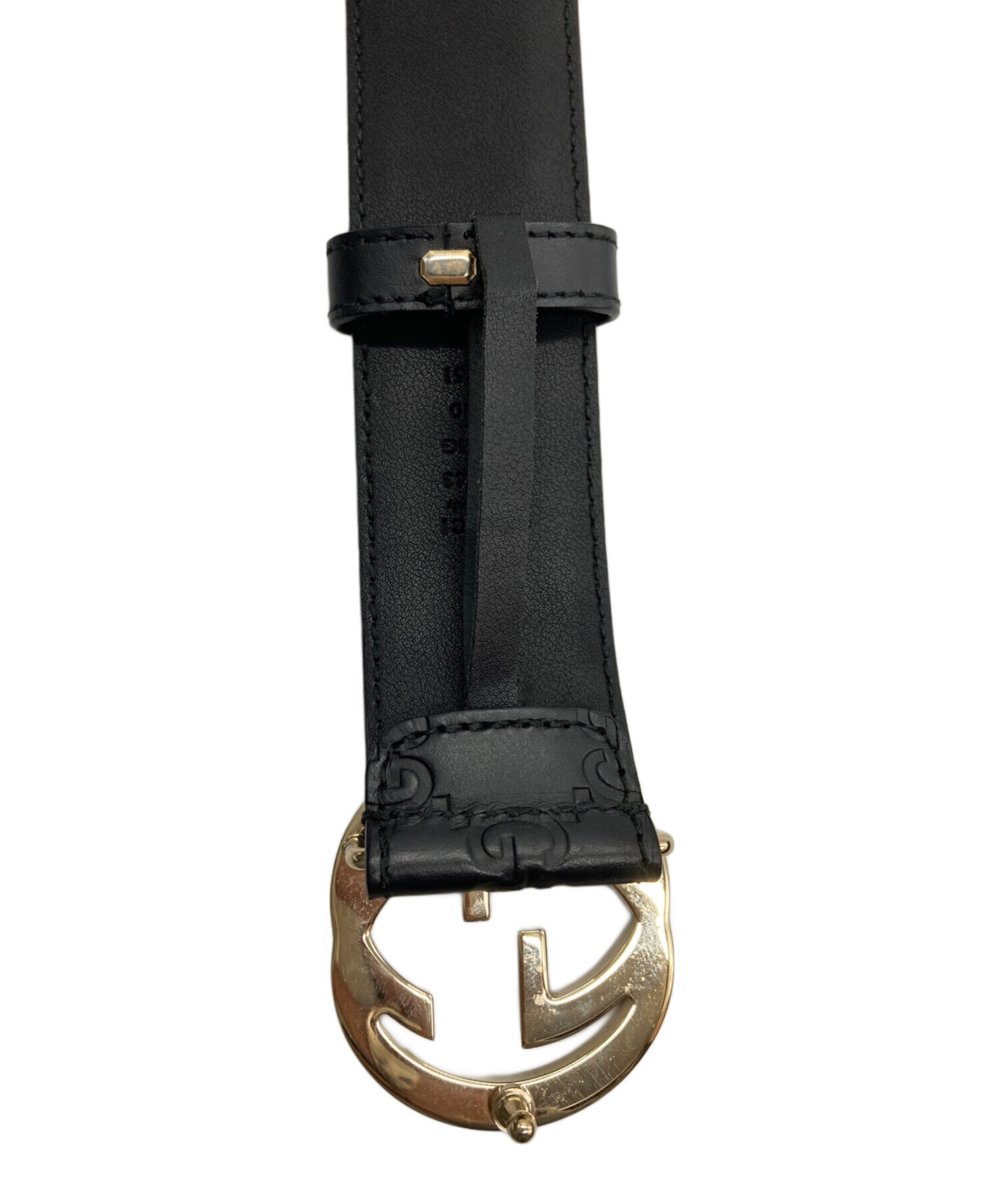 中古・古着通販】GUCCI (グッチ) Gバックルベルト ブラック｜ブランド