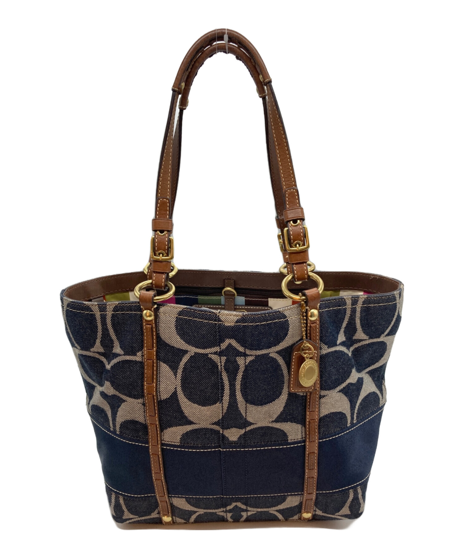 コーチ デニム キャンバス トートバッグ COACH A4 トート バッグ 0 