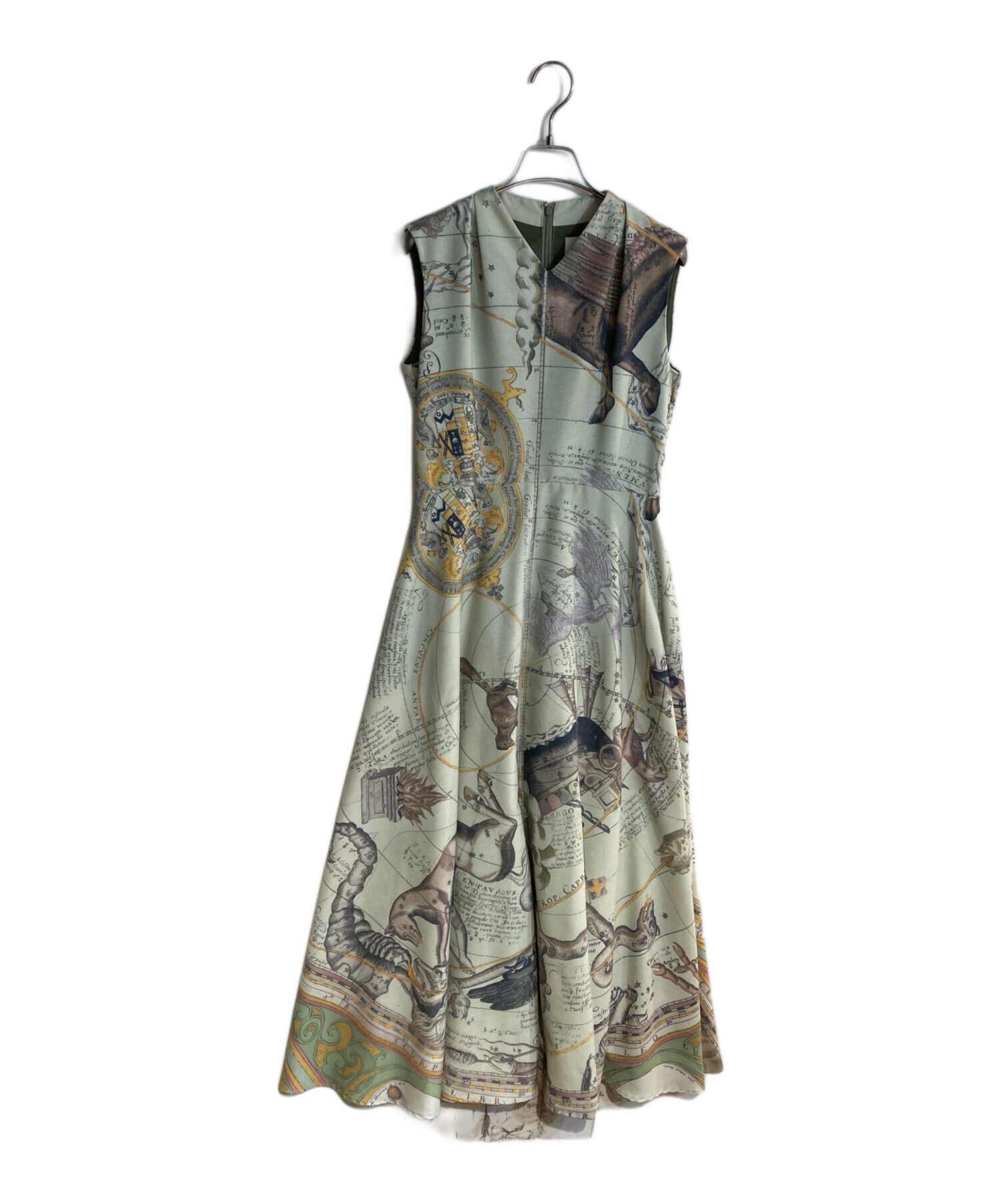 中古・古着通販】AMERI (アメリ) RILEY HOROSCOPE DRESS グリーン