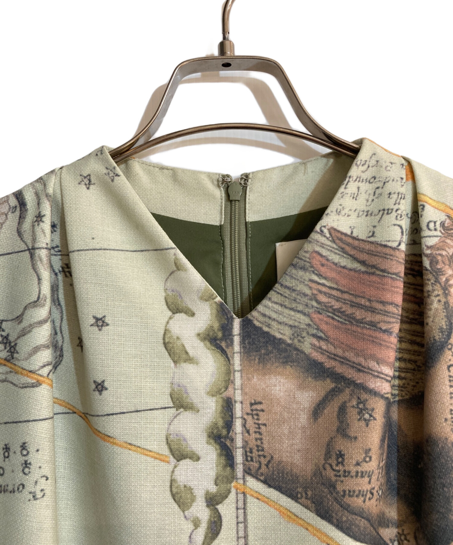 中古・古着通販】AMERI (アメリ) RILEY HOROSCOPE DRESS グリーン