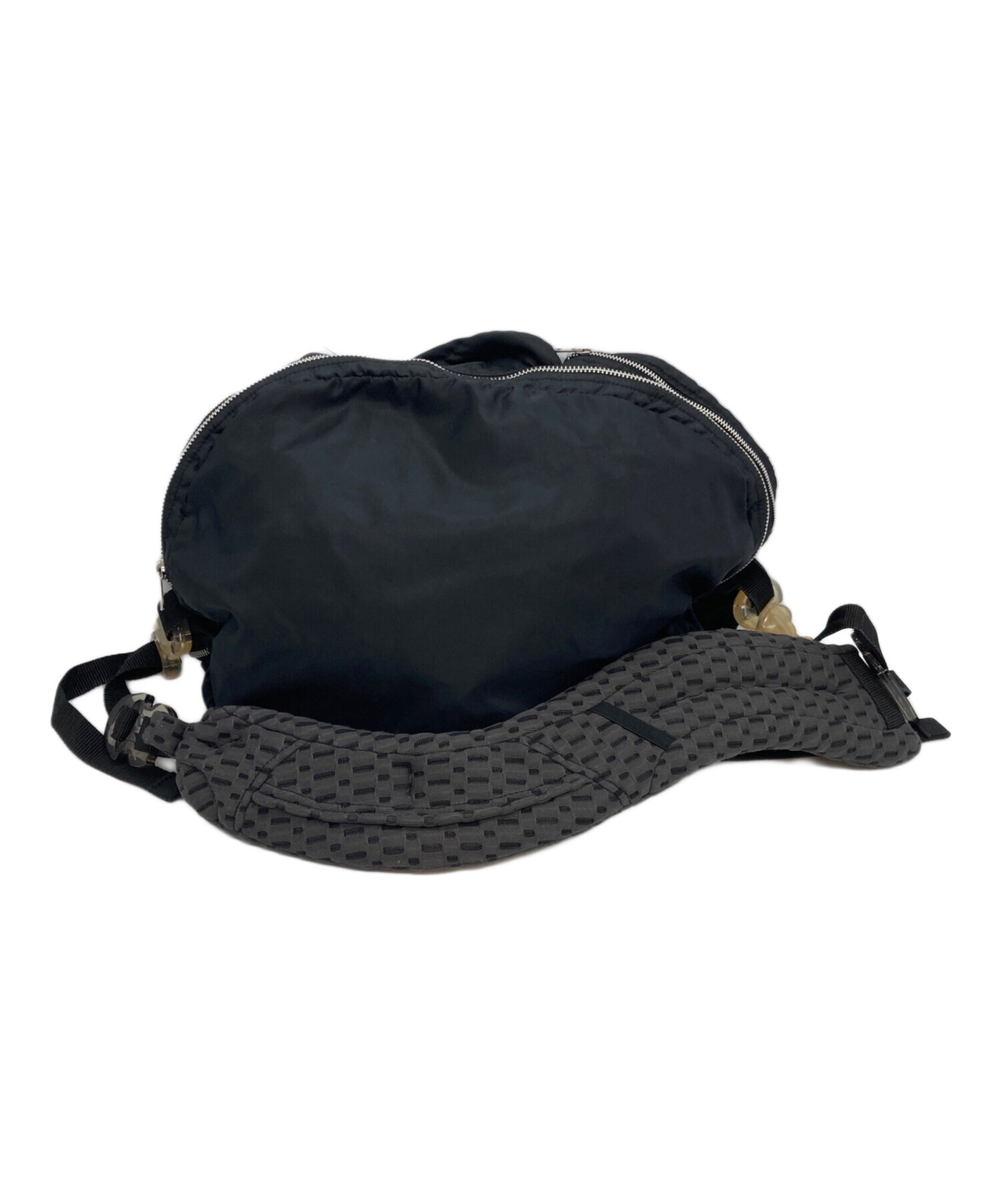 中古・古着通販】MIKIO SAKABE (ミキオサカベ) 7POCKETS BAG ブラック