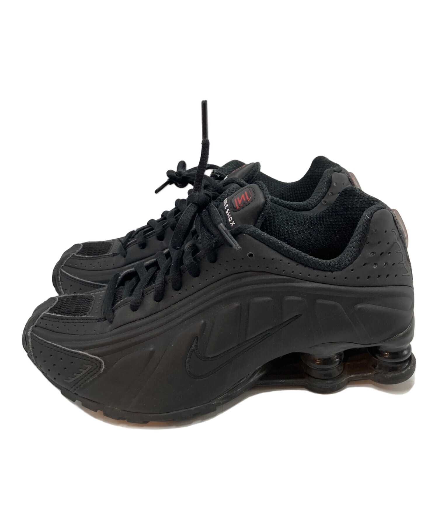 中古・古着通販】NIKE (ナイキ) SHOX R4 BLACK/BLACK-BLACK-MAX ORANGE 
