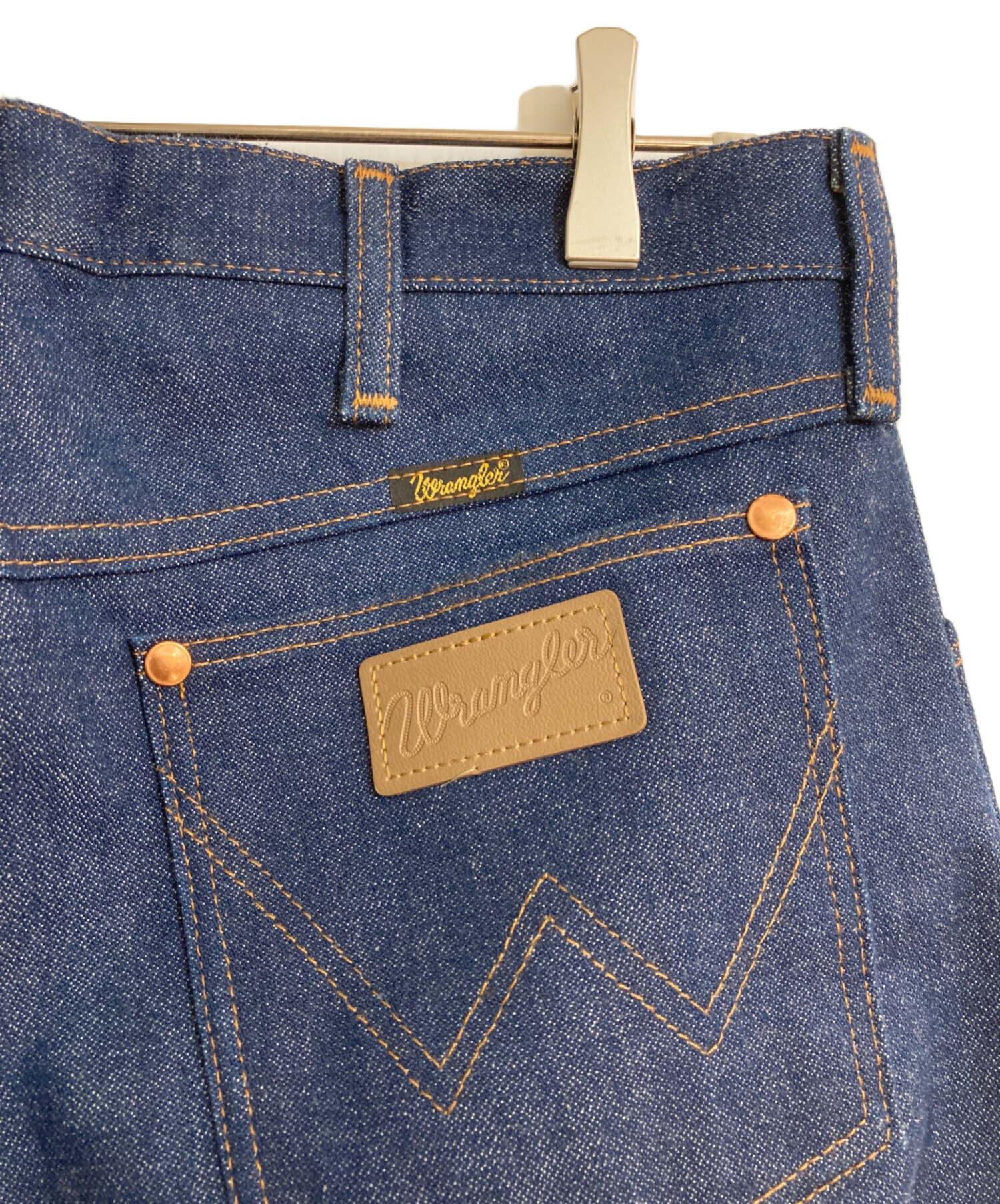 【中古】90s Wrangler フラッシャー付 カラーデニムパンツ W28 ラングラー[92][240092341384] 中古・古着通販】Wrangler (ラングラー) 90'sデニムパンツ ブルー