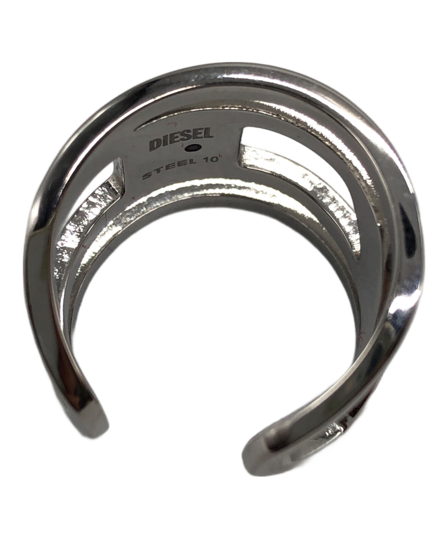 中古・古着通販】DIESEL (ディーゼル) ロゴリング シルバー サイズ:19 