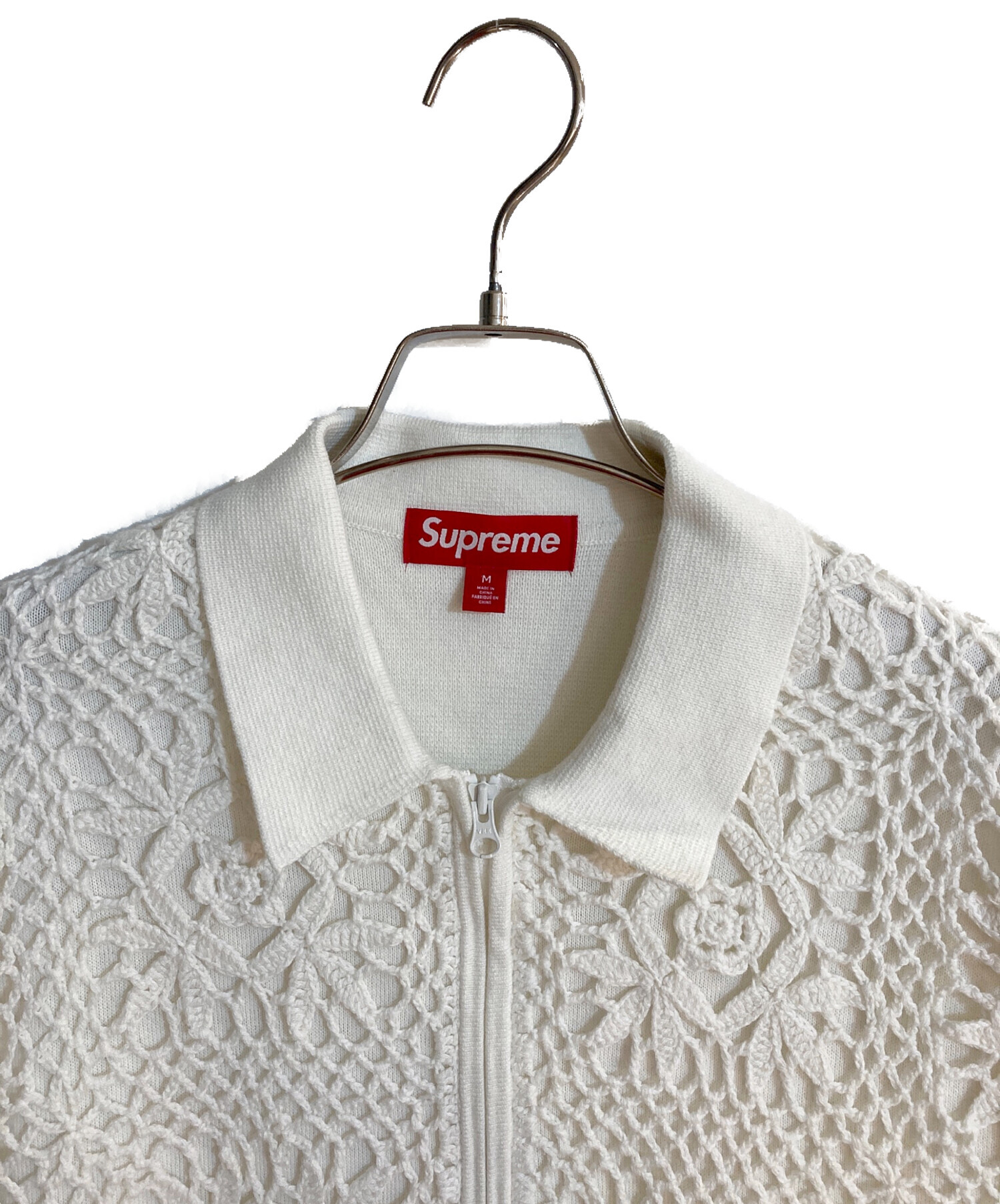 中古・古着通販】Supreme (シュプリーム) Crochet Zip Up Cardigan