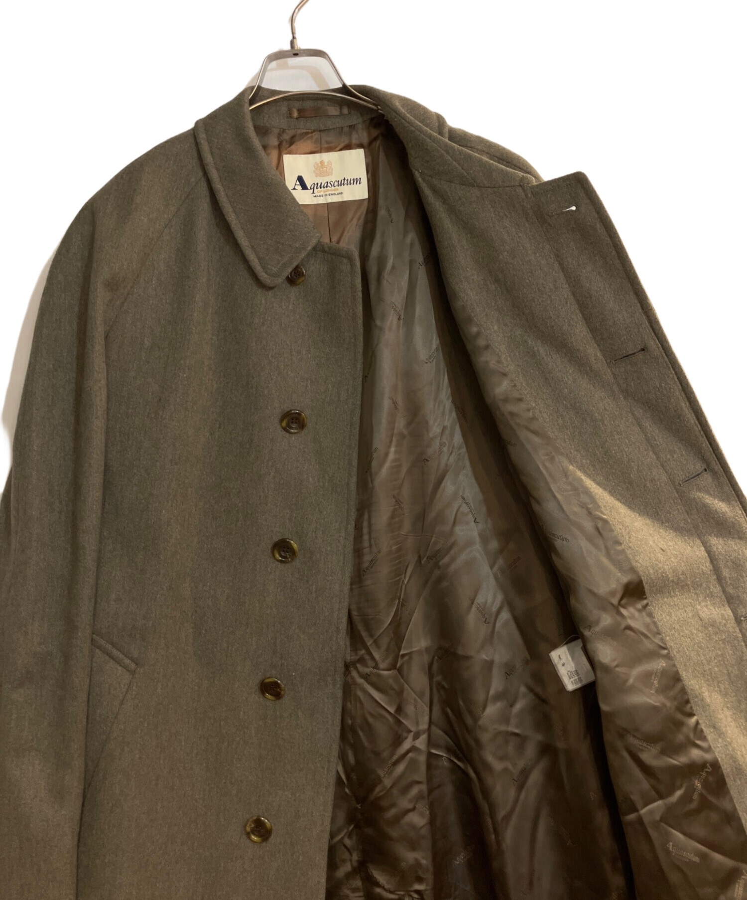 中古・古着通販】Aquascutum (アクアスキュータム) ウールステンカラー